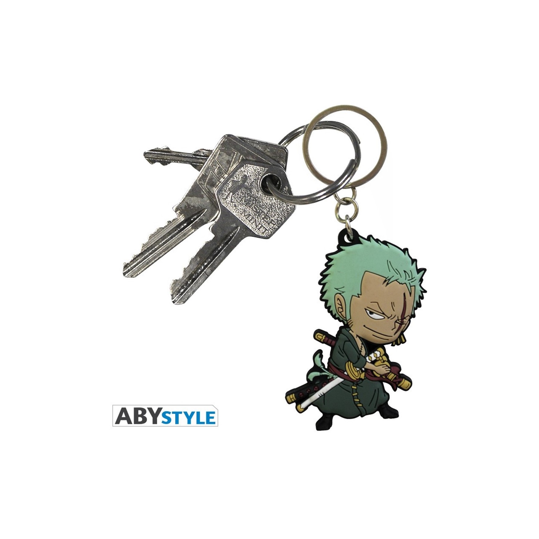 Llavero Pvc Abystyle One Piece Zoro Super Deformed