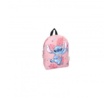 Mochila Stitch Estilo Floral 31 Cm