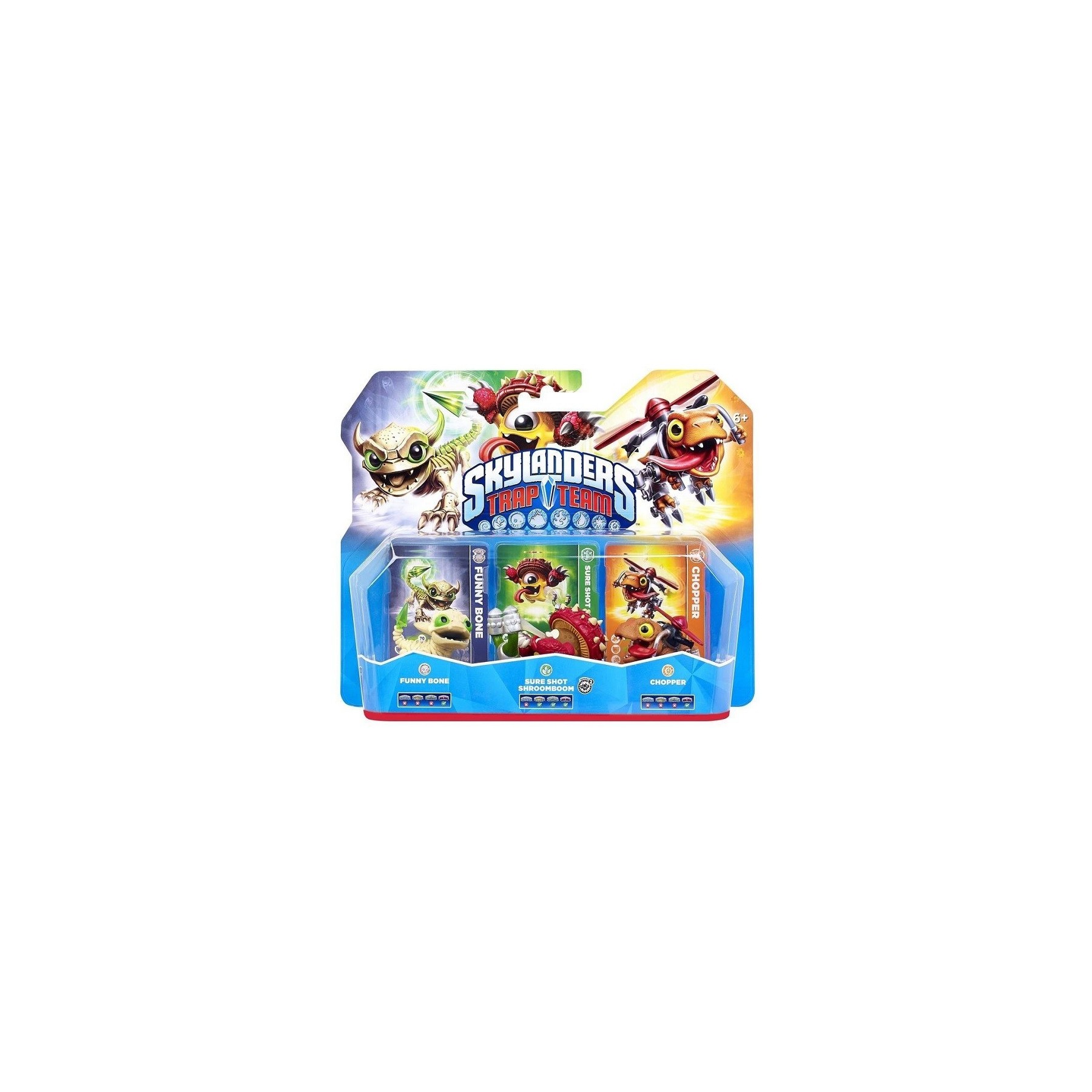 SKYLANDERS TRAP TEAM FUNNY BONE & SURE SHOT SHROOMBOOM & CHOPER