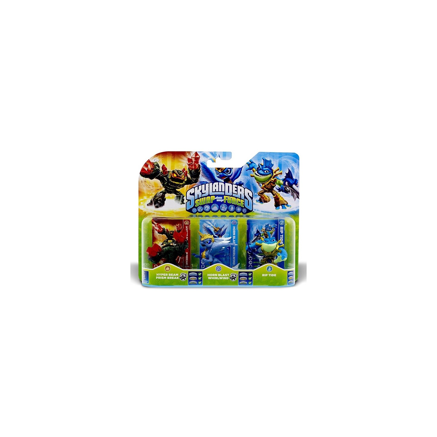 SKYLANDERS SWAP FORCE HYPER BEAN & HORN BLAST & RIP TIDE