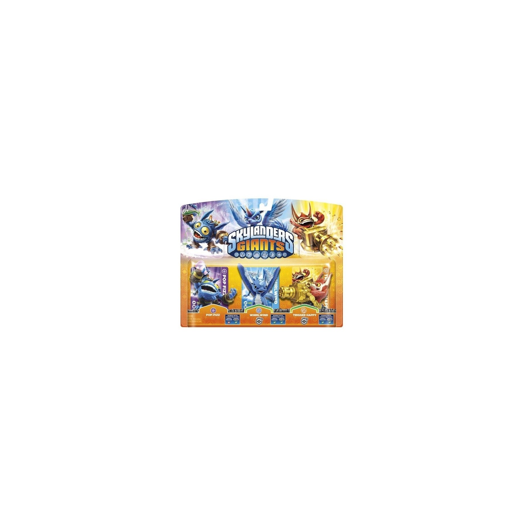 SKYLANDERS GIANTS POP FIZZ & WHIRLWIND & TRIGGER HAPPY