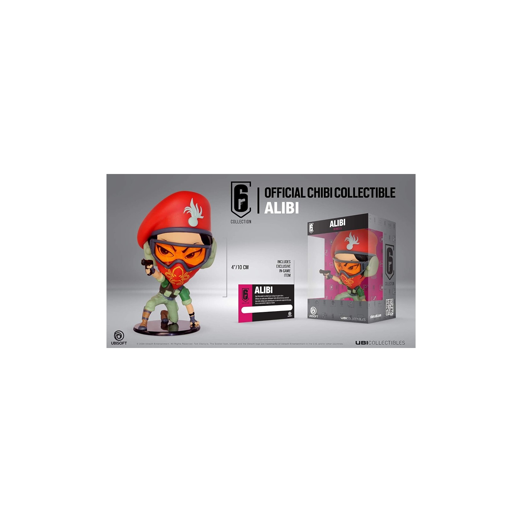 UBICOLLECTIBLES SIX COLLECTION (CHIBI S5) RAINBOW SIX SIEGE 6: ALIBI (10 CM)