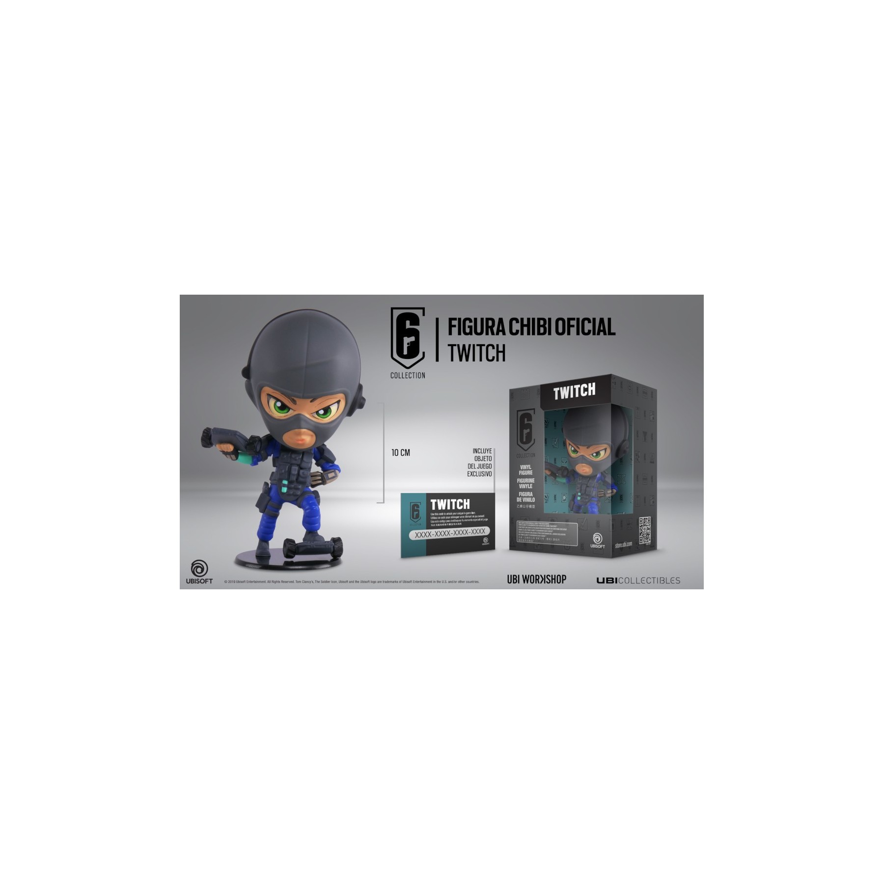 UBICOLLECTIBLES SIX COLLECTION (CHIBI S3) RAINBOW SIX SIEGE: TWITCH (10 CM)