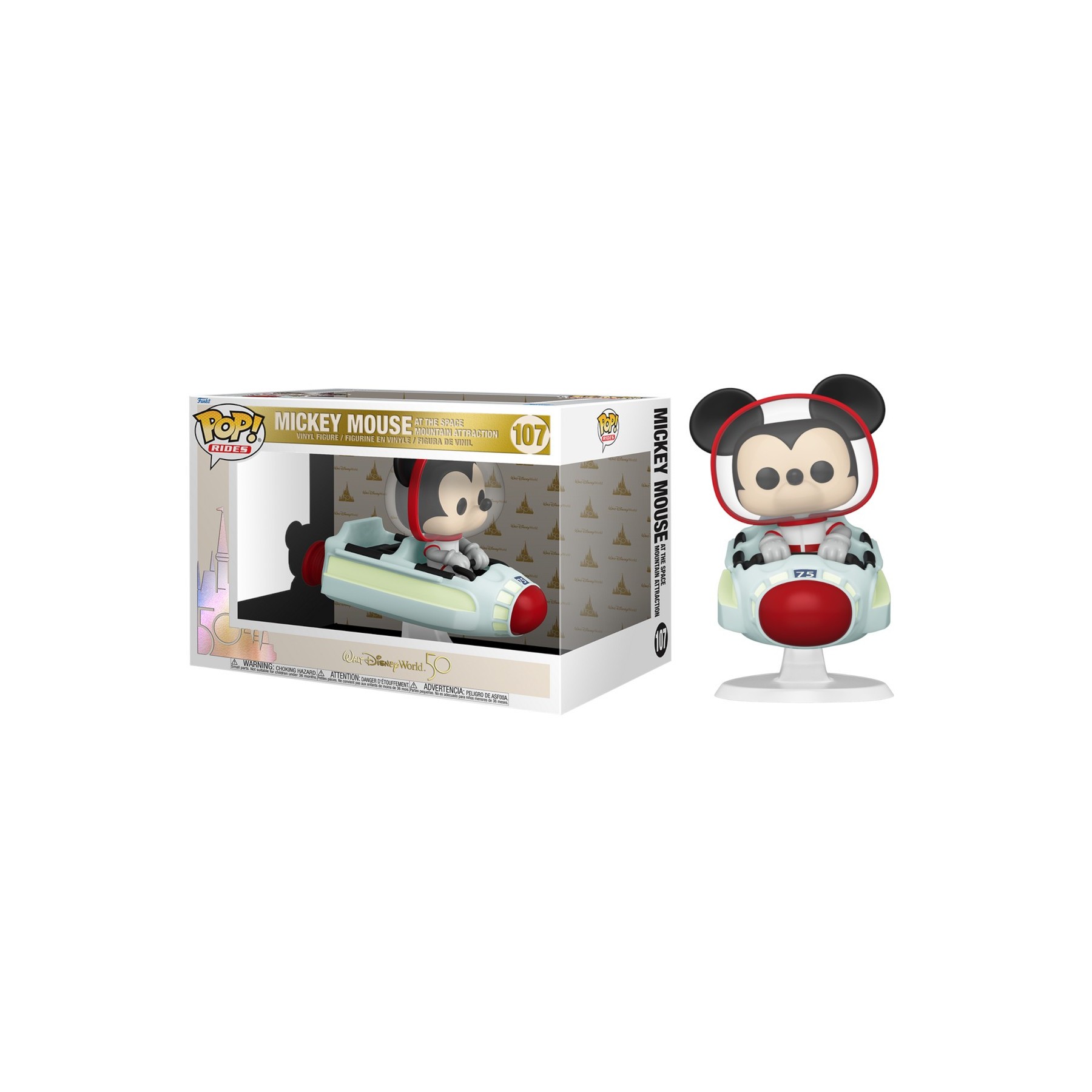 FUNKO POP! RIDES - WALT DISNEY WORLD 50: MICKEY MOUSE AT THE SPACE MOUNTAIN (107)