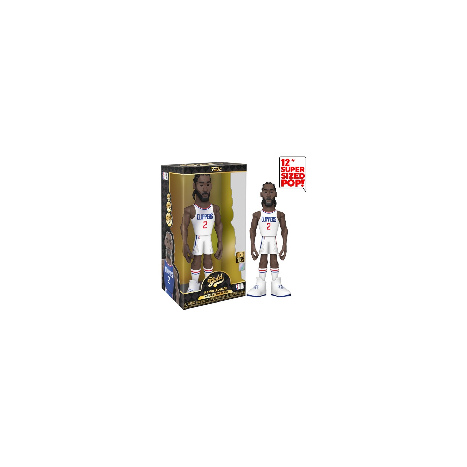 FUNKO POP! GOLD 12" NBA: CLIPPERS KAWHI LEONARD (30 CM) CHASE LIMITED EDITION