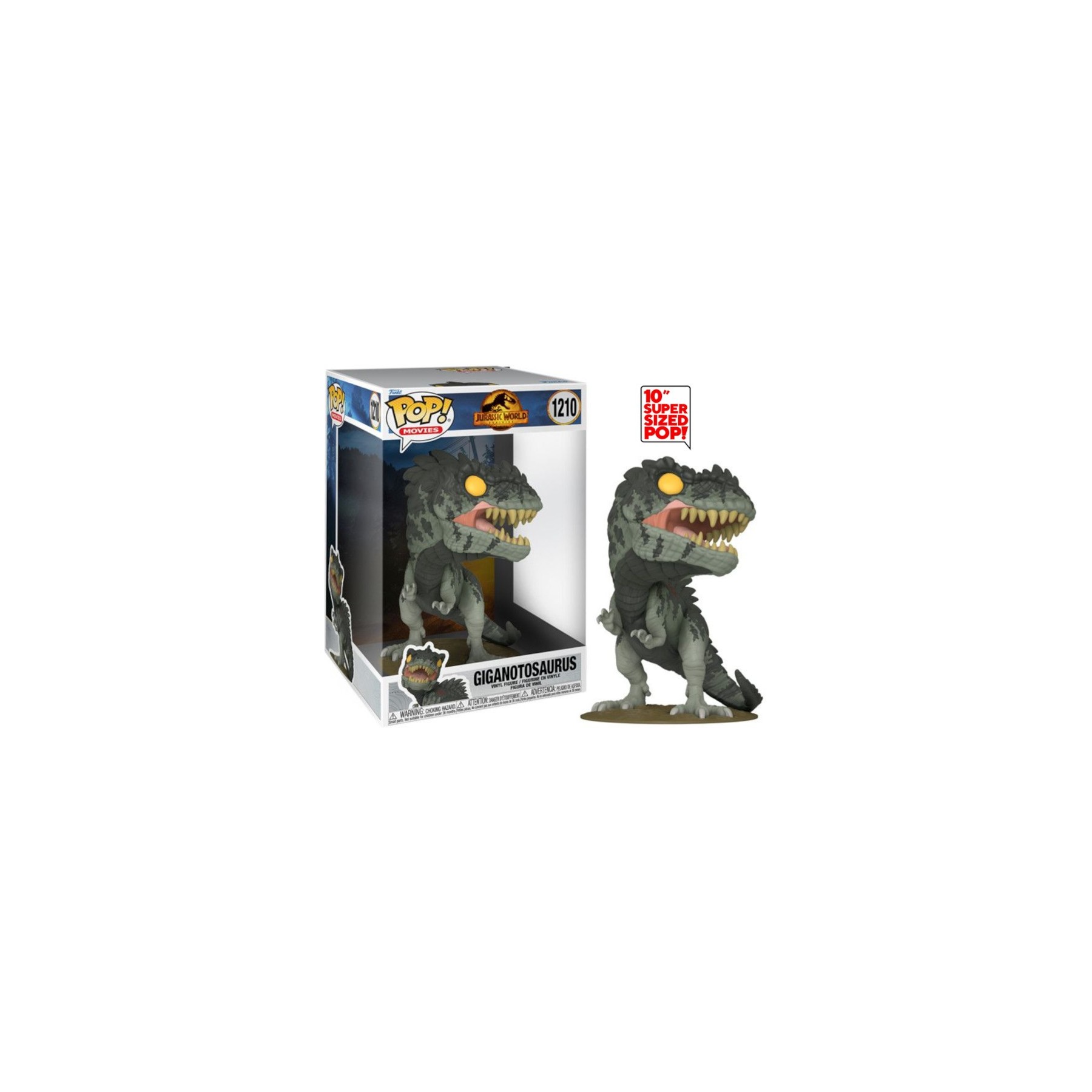 FUNKO POP! MOVIES - JURASSIC WORLD DOMINION: GIGANOTOSAURUS (25 CM) (1210)