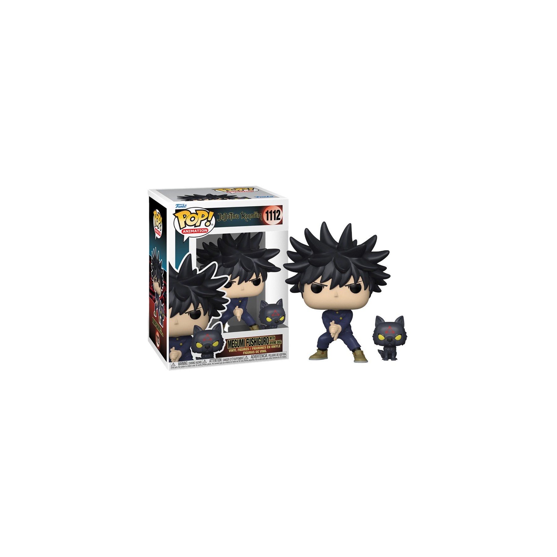 FUNKO POP! ANIMATION - JUJUTSU KAISEN: MEGUMI FUSHIGURO WITH DIVINE DOG (1112)