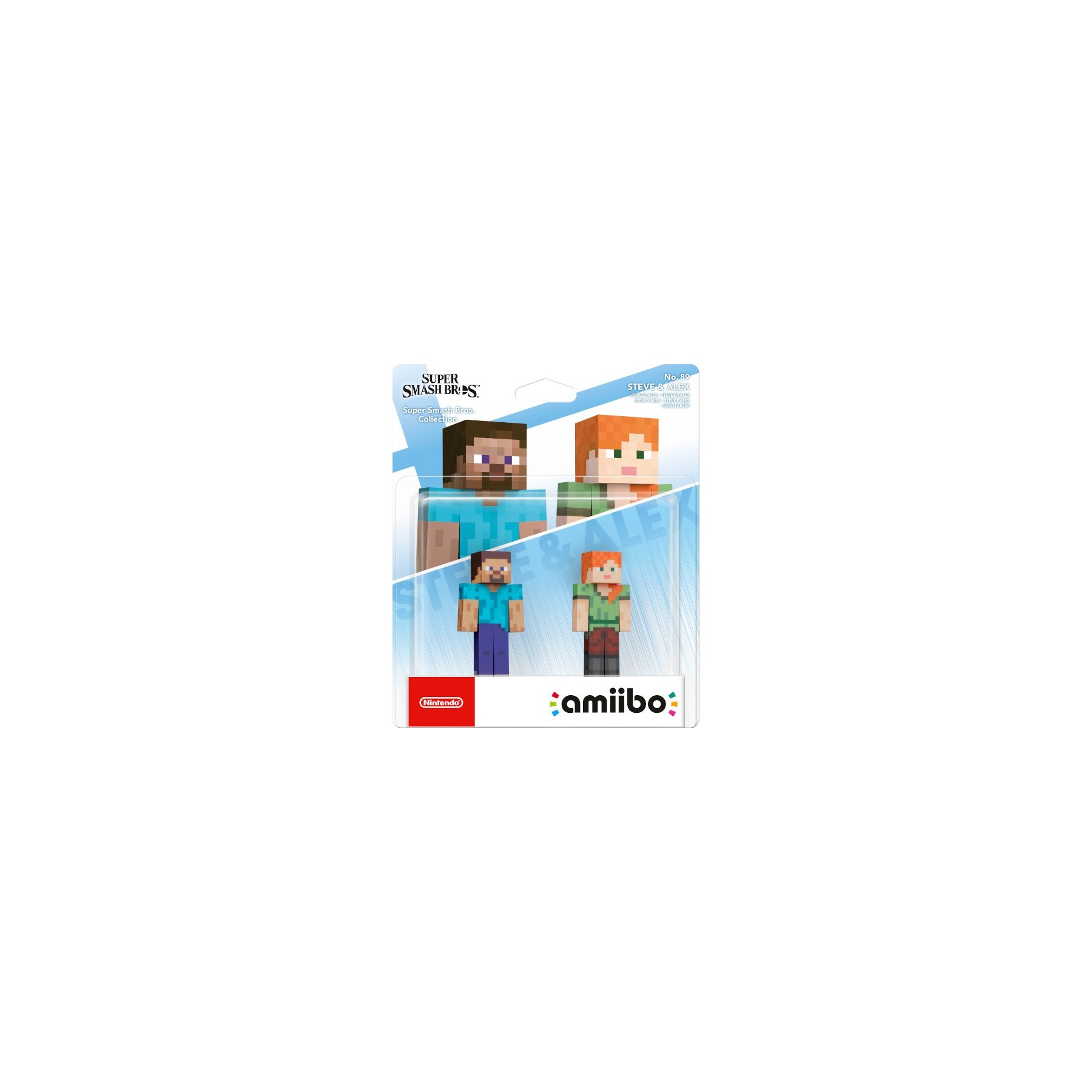 AMiiBO S. SMASH BROS: MINECRAFT STEVE & ALEX (IMP)