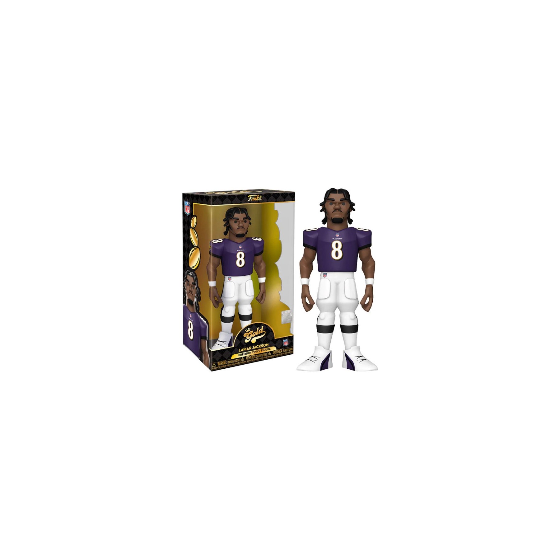 FUNKO POP! GOLD 12" NFL: RAVENS - LAMAR JACKSON (30 CM)