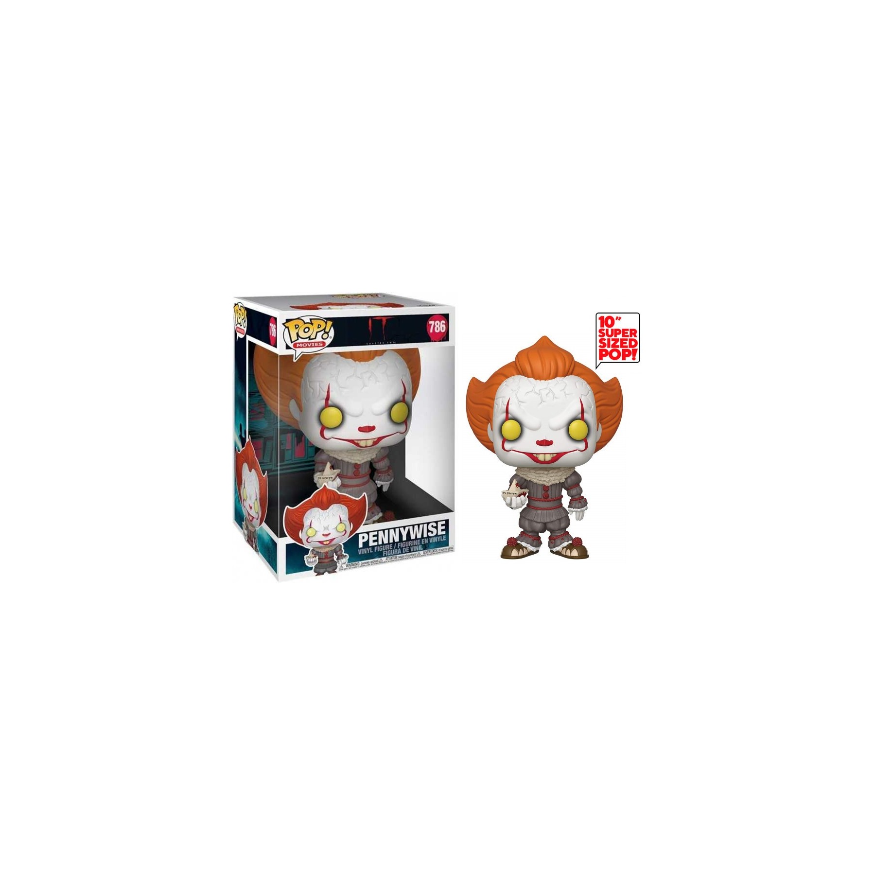 FUNKO POP! MOVIES - IT: 10" PENNYWISE (25 CM) (786)
