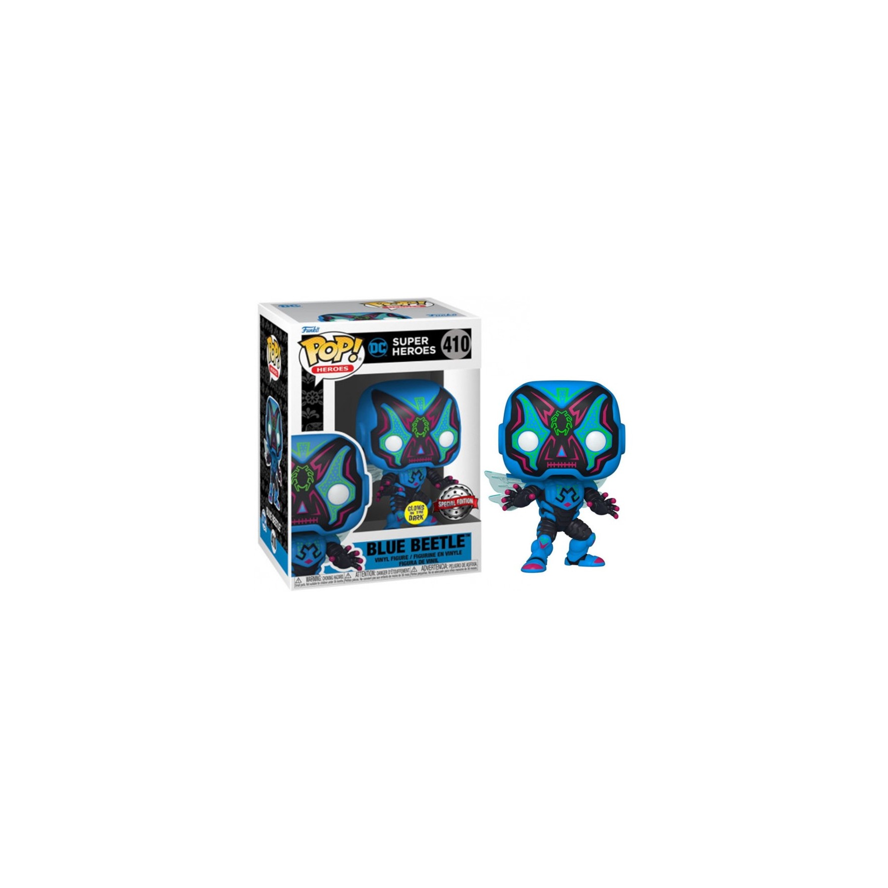 FUNKO POP! HEROES - DC SUPER HEROES: BLUE BEETLE (GLOWS IN THE DARK) (410) SPECIAL EDITION