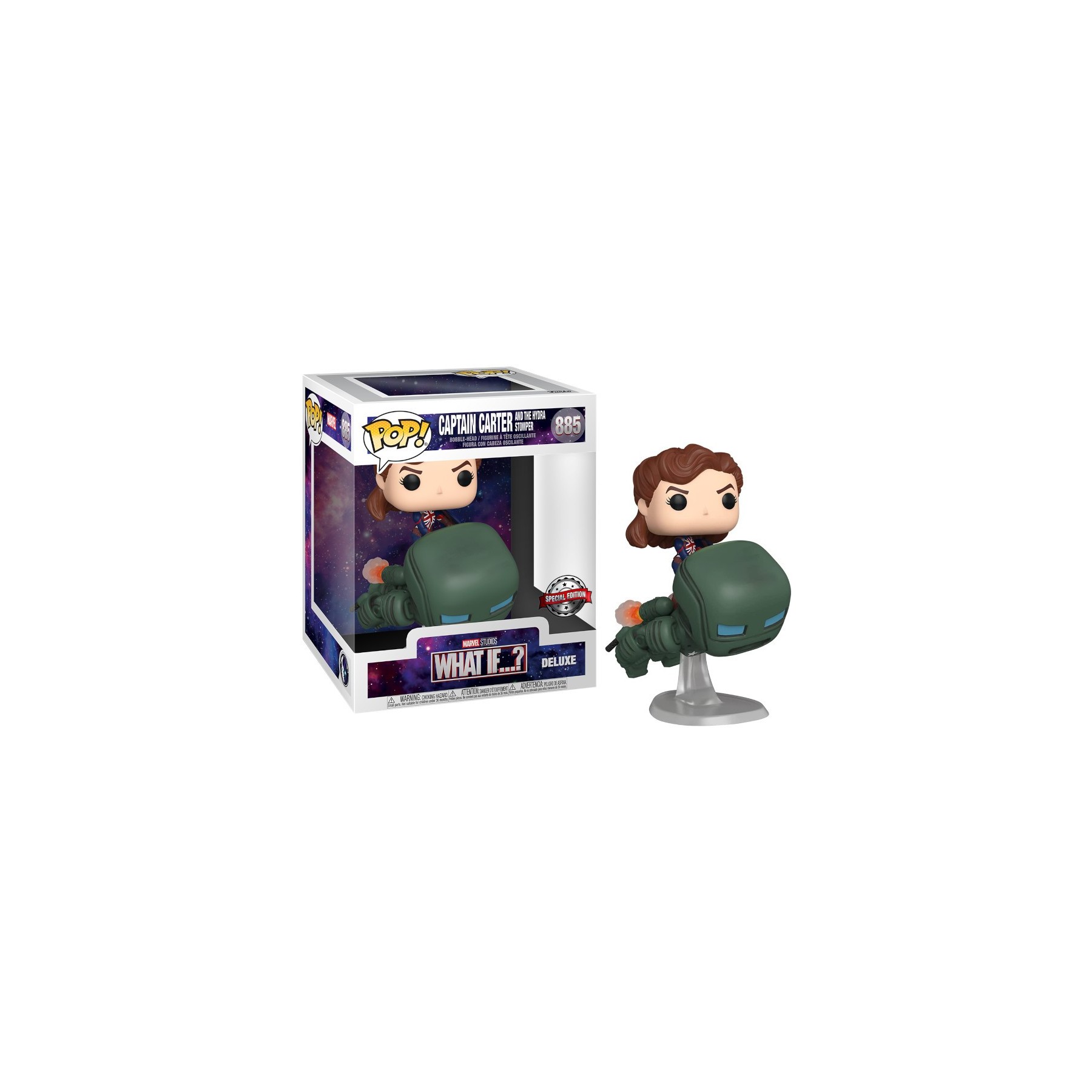 FUNKO POP! WHAT IF...?: CAPTAIN CARTER AND THE HYDRA STOMPER (885) DELUXE SPECIAL EDITION