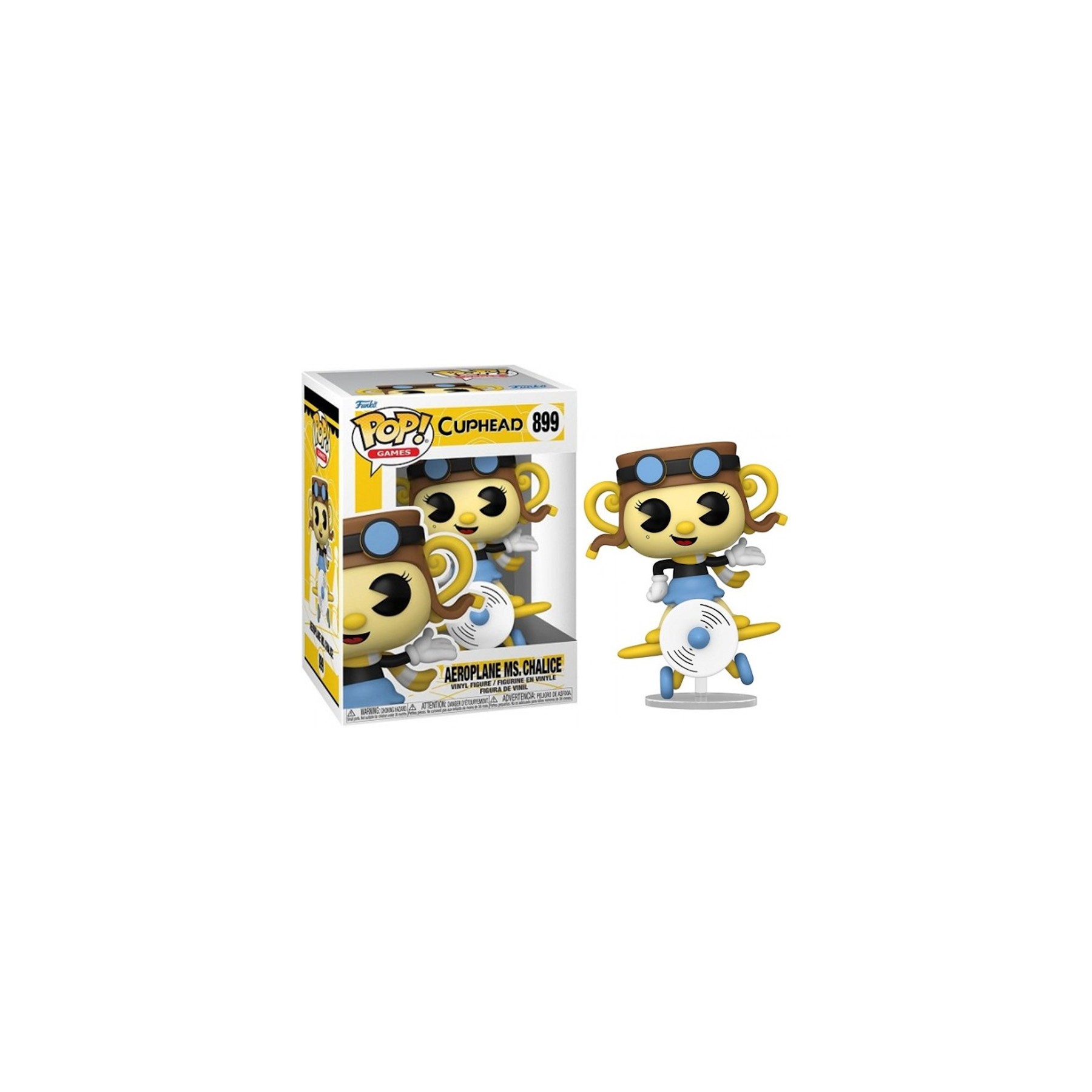 FUNKO POP!  GAMES - CUPHEAD: AEROPLANE MS. CHALICE (899)