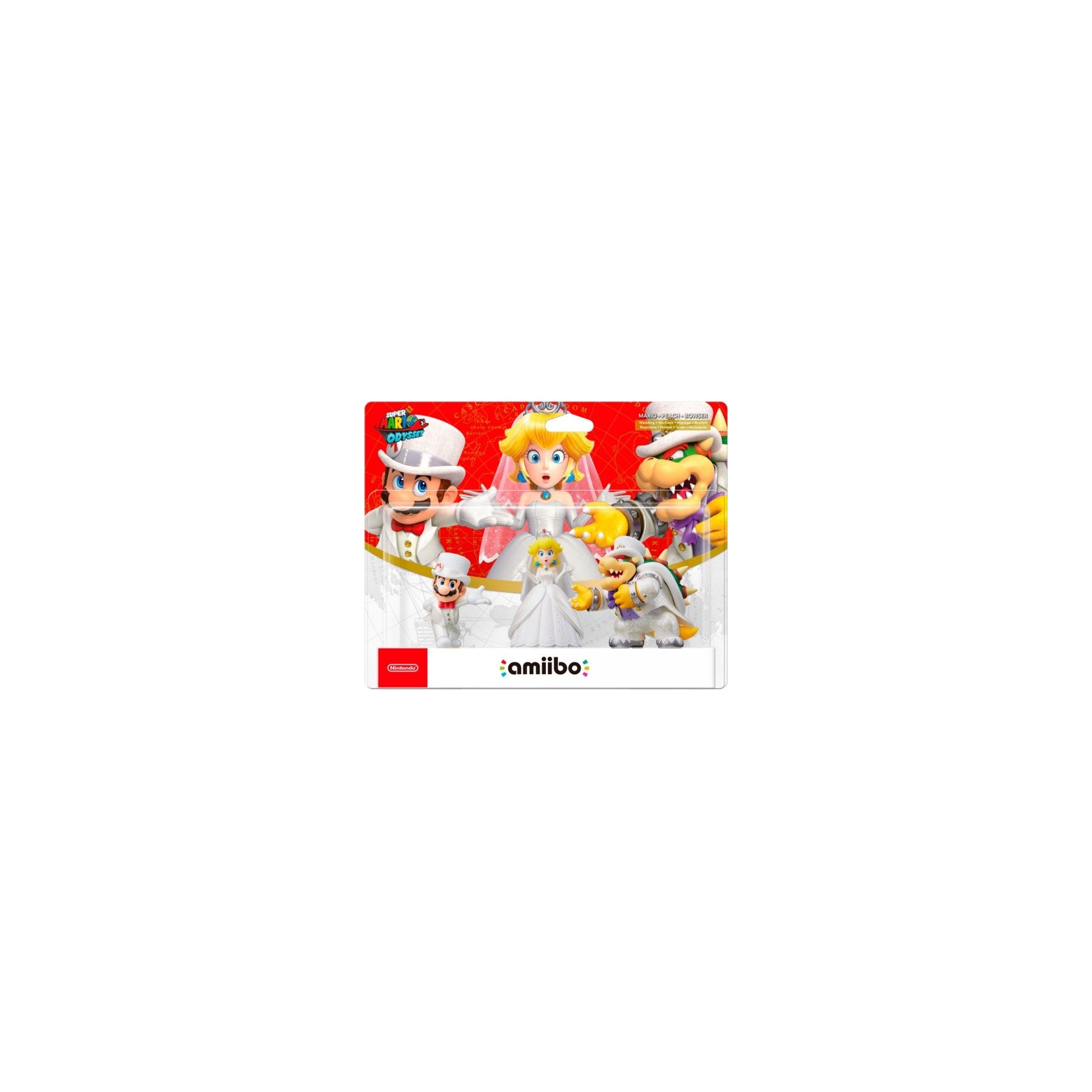 AMiiBO SUPER MARIO ODYSSEY: MARIO, PEACH, BOWSER (PACK 3 FIGURAS) (IMP)