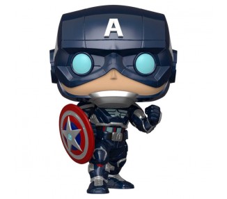 Figura Pop Marvel Avengers Game Captain America Stark Tech S