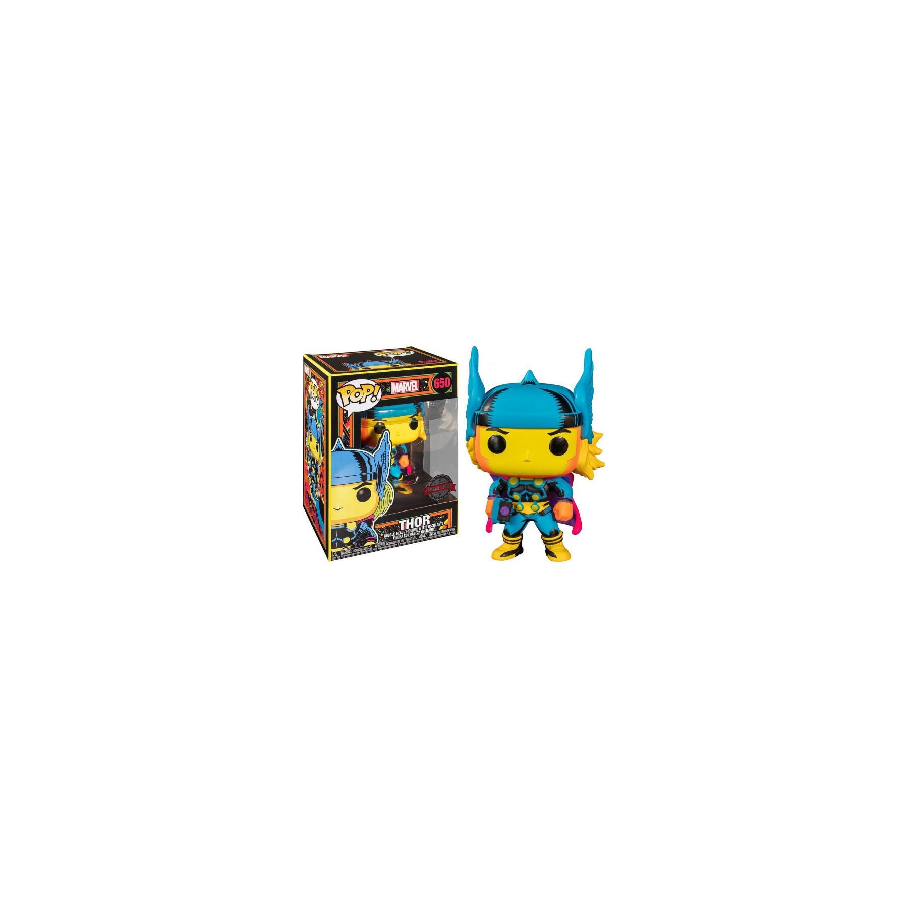 Figura Pop Marvel Thor Black Light Exclusive