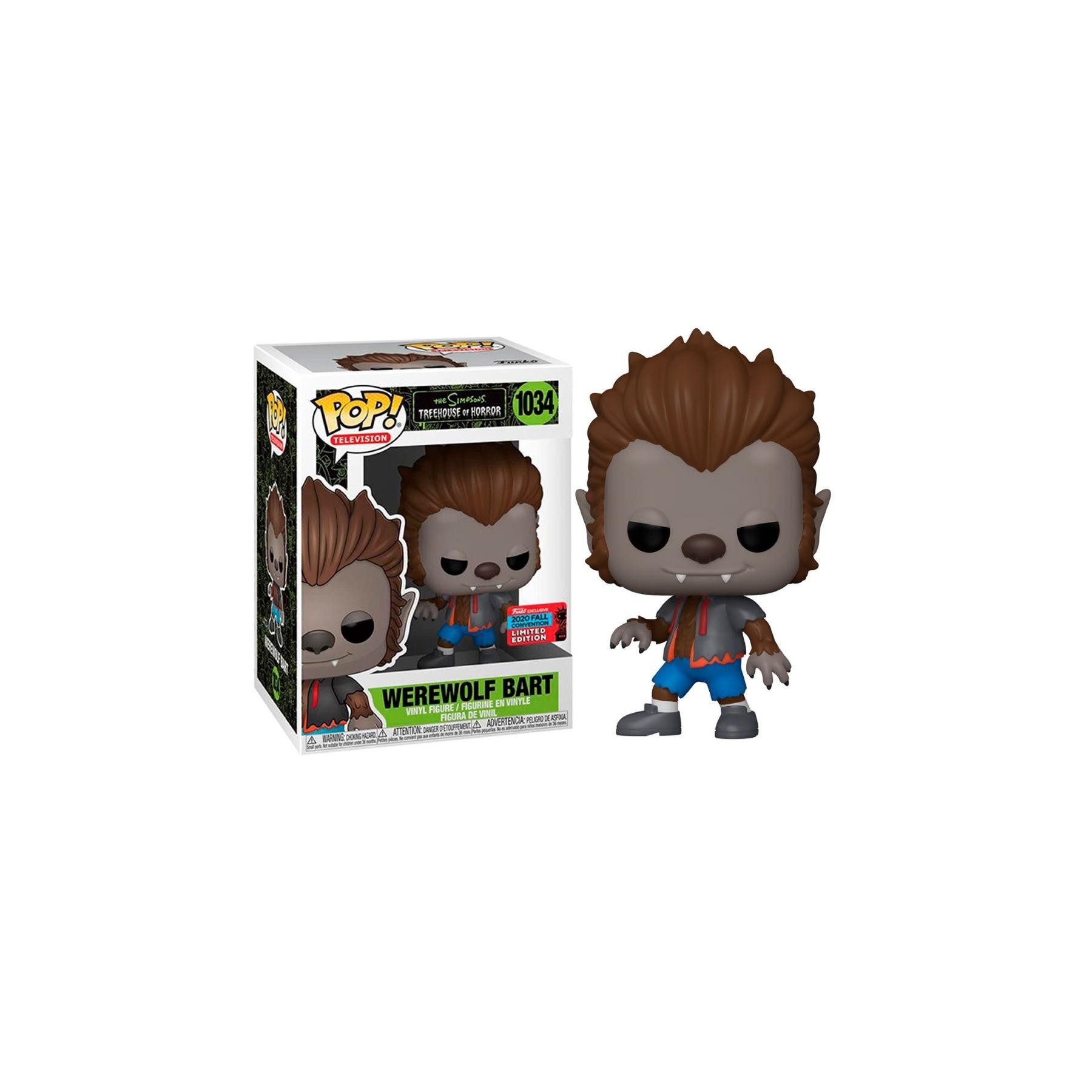 Figura Funko Pop The Simpsons Werewolf Bart Exclusive