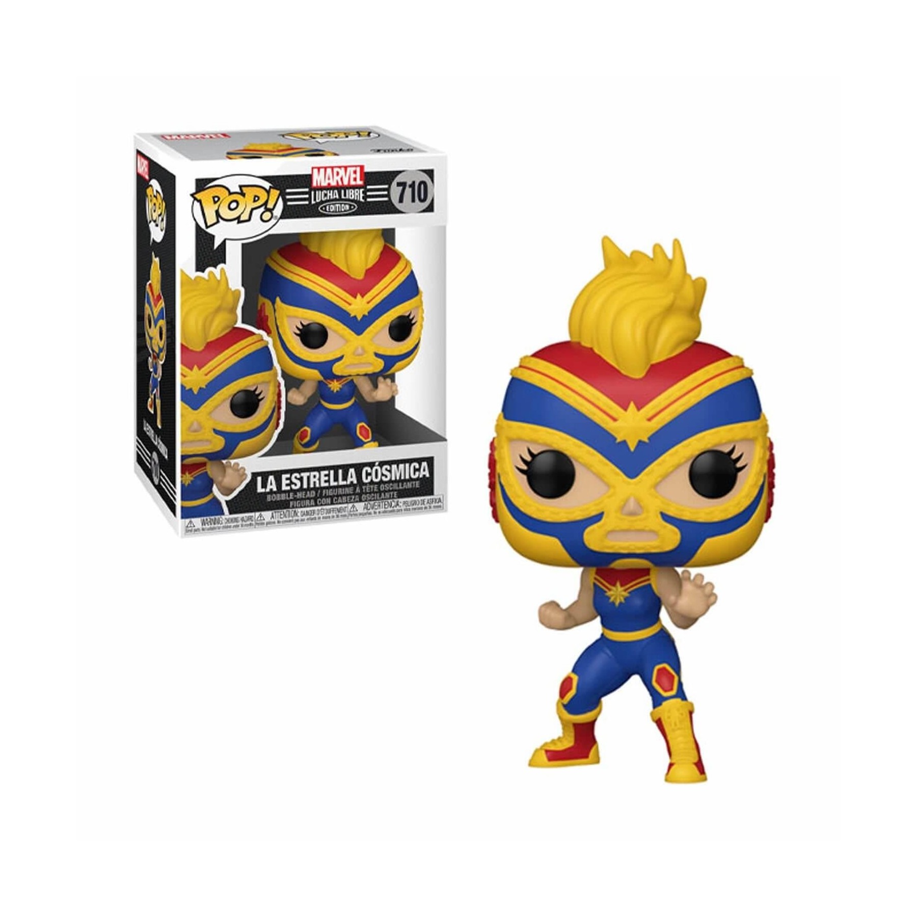 Figura Funko Pop Marvel Luchadores Captain Marvel La Estrell