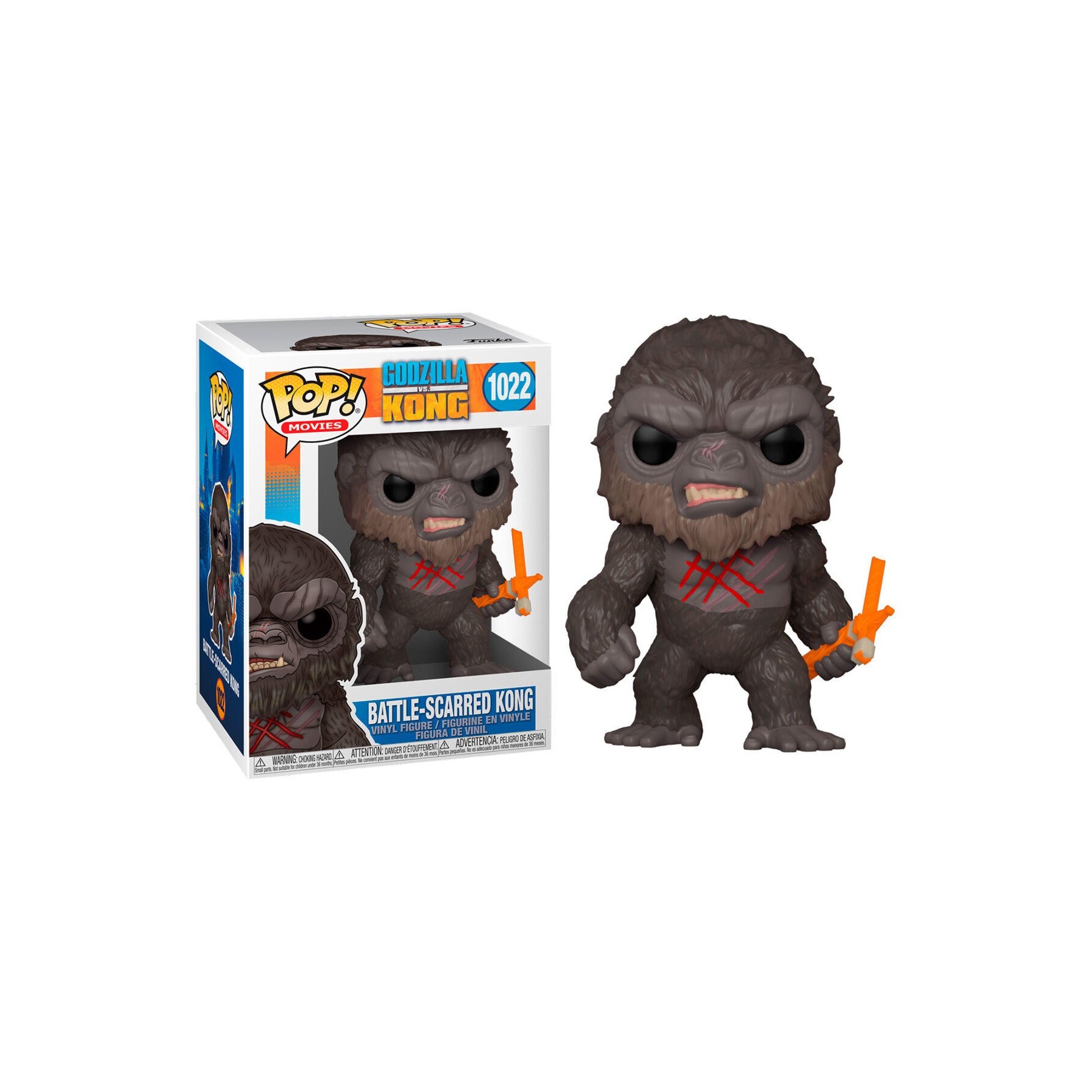 Figura Funko Pop Godzilla Vs Kong Battle Scarred Kong