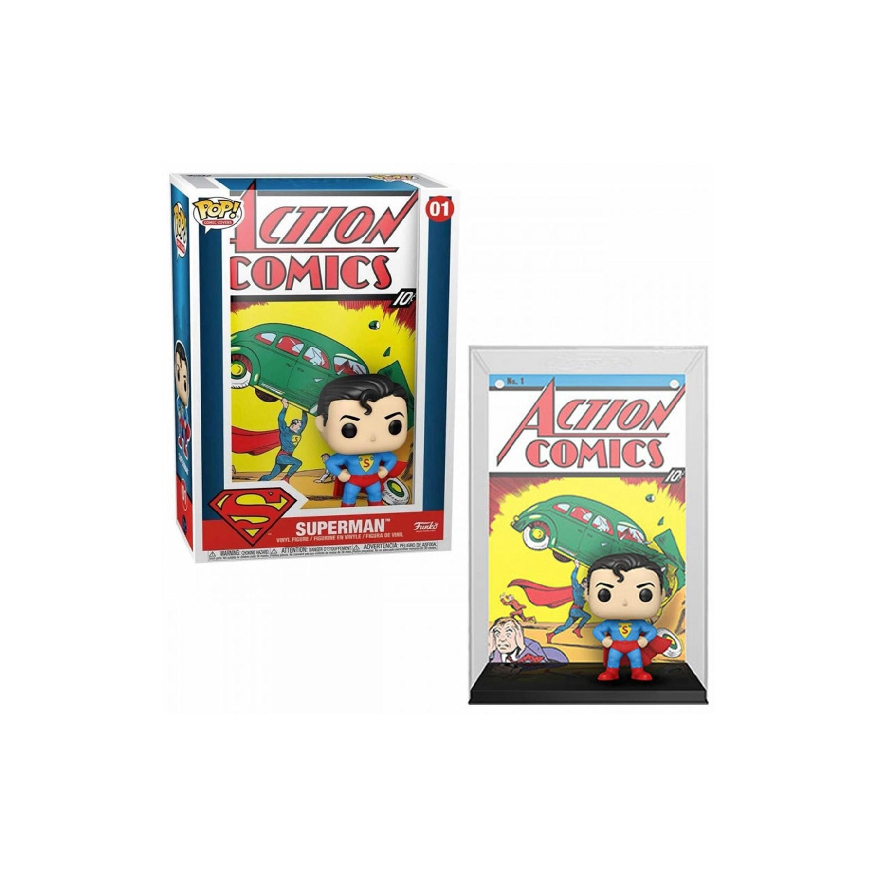 Figura Funko Pop Comic Cover Dc Superman Action Comic