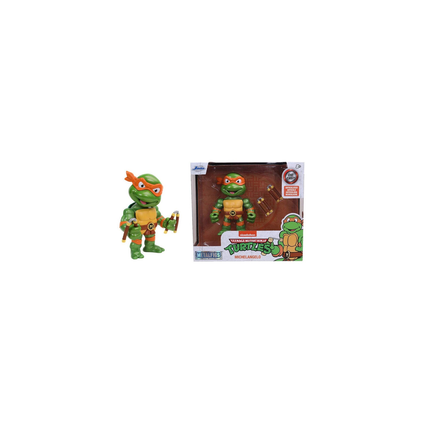 Figura Metalfigs Michelangelo Tortugas Ninja 10Cm