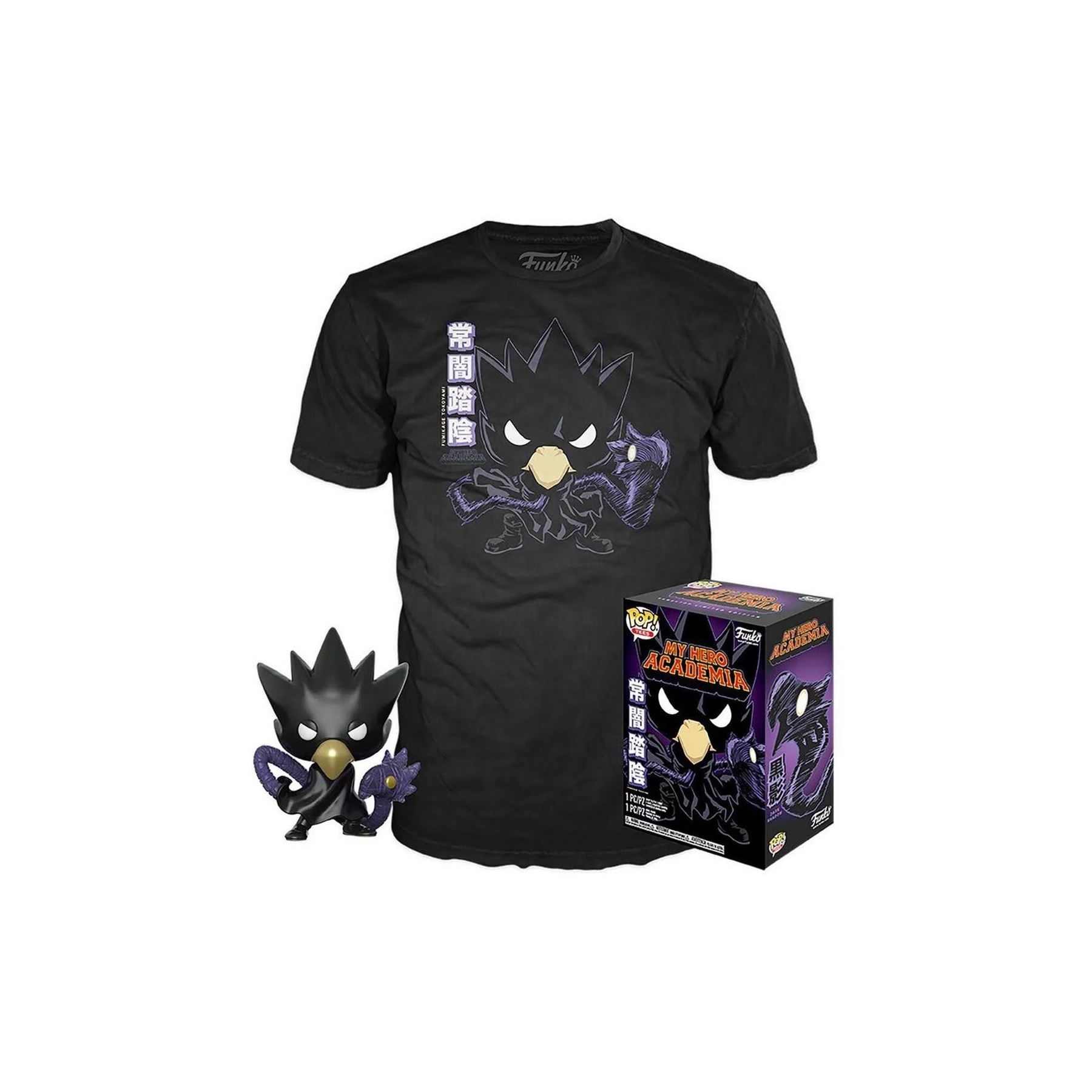 Set Figura Pop & Tee My Hero Academia Tokoyami
