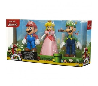 Nintendo - Mushroom Kigndom Pack 3 Figuras 10 Cm