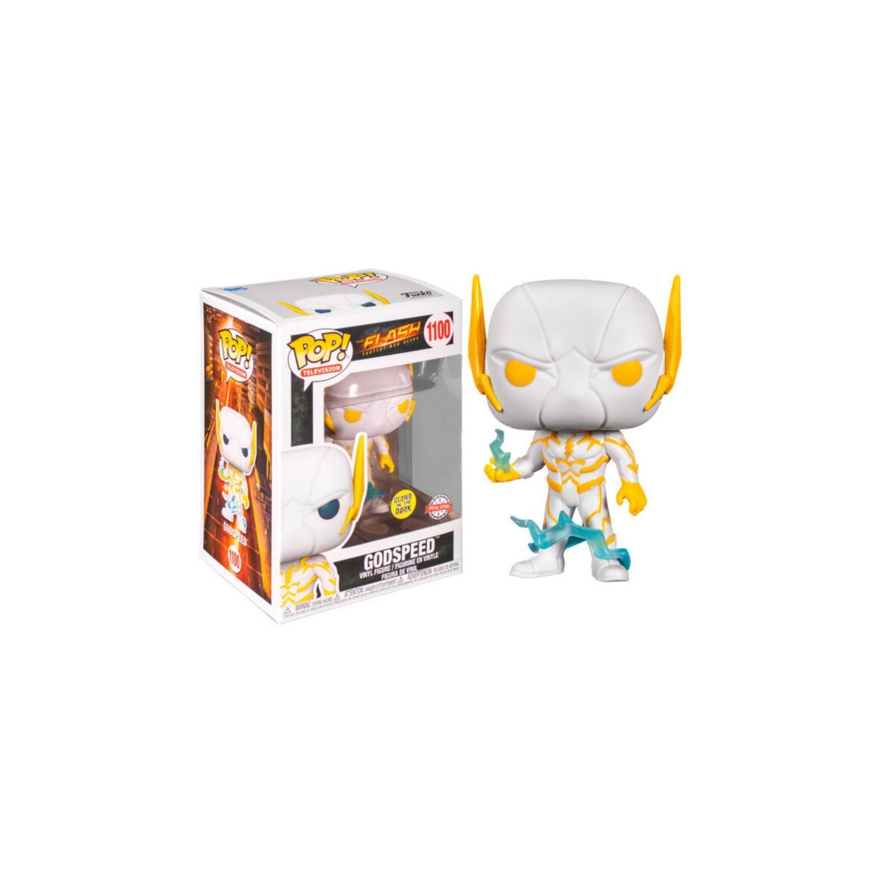 Figura Funko Pop Dc Comics The Flash Godspeed Glow In The Da