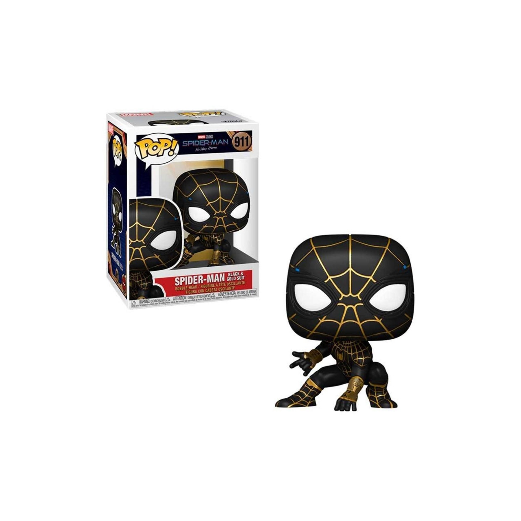 Figura Pop Marvel Spiderman No Way Home Spiderman Black & Go