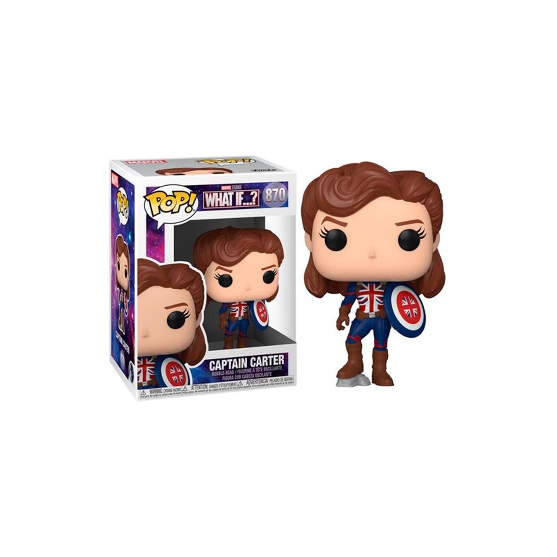 Figura Funko Pop Marvel What If Captain Carter