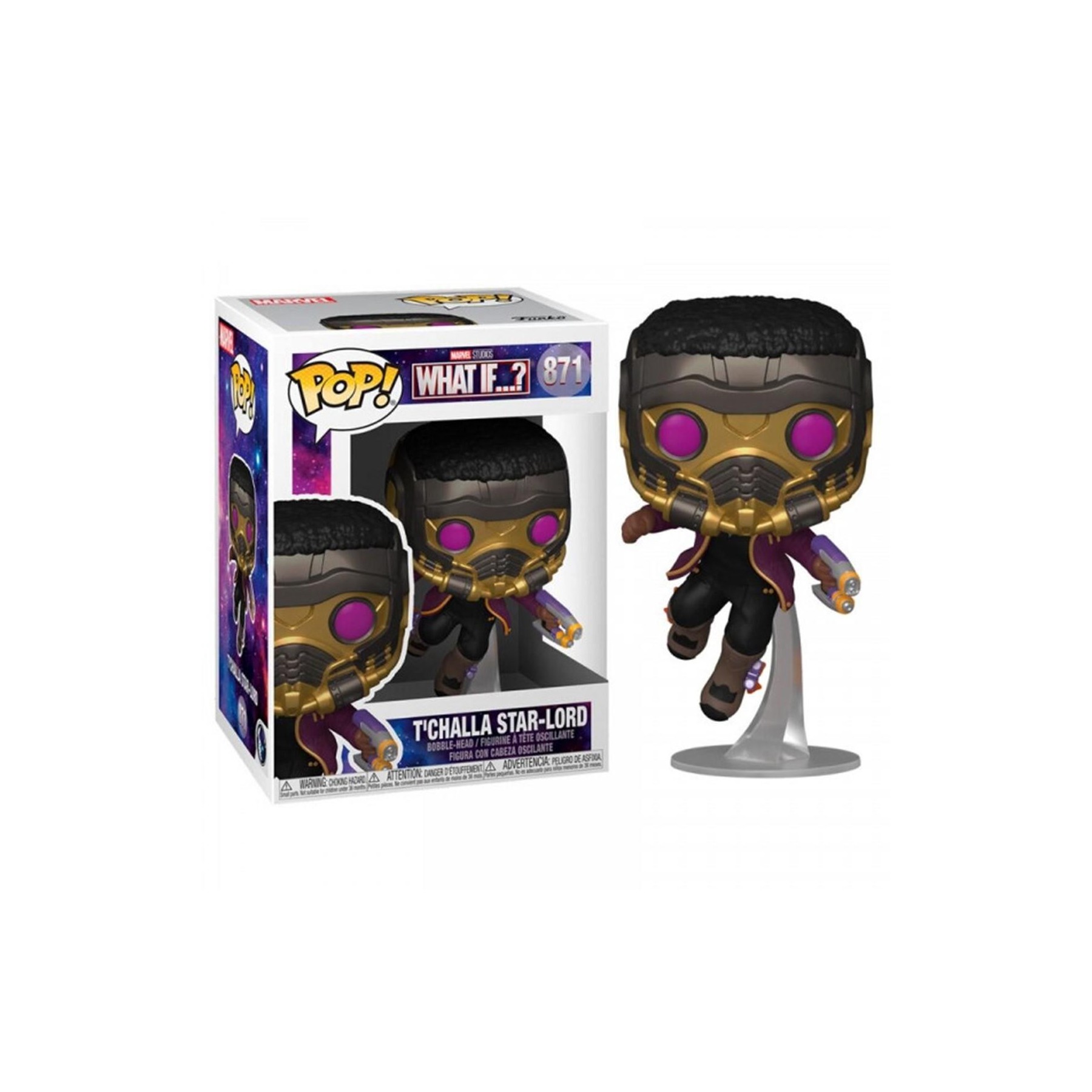 Figura Funko Pop Marvel What If T'Challa Star Lord
