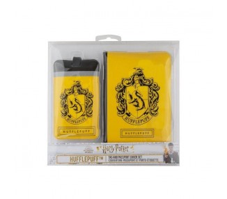 Etiqueta De Equipaje Y Funda De Pasaporte Harry Potter Huffl