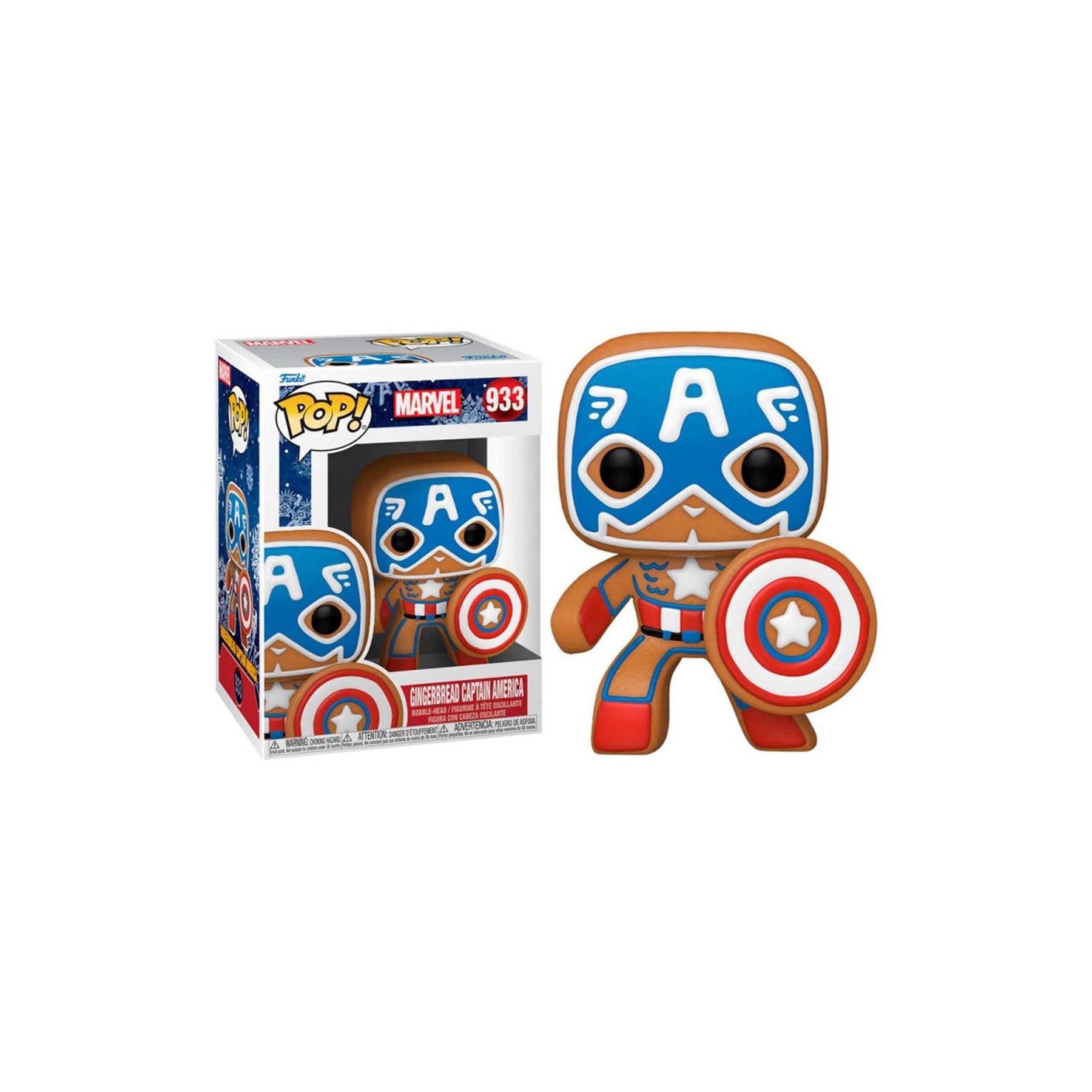 Figura Funko Pop Marvel Holiday Captain America