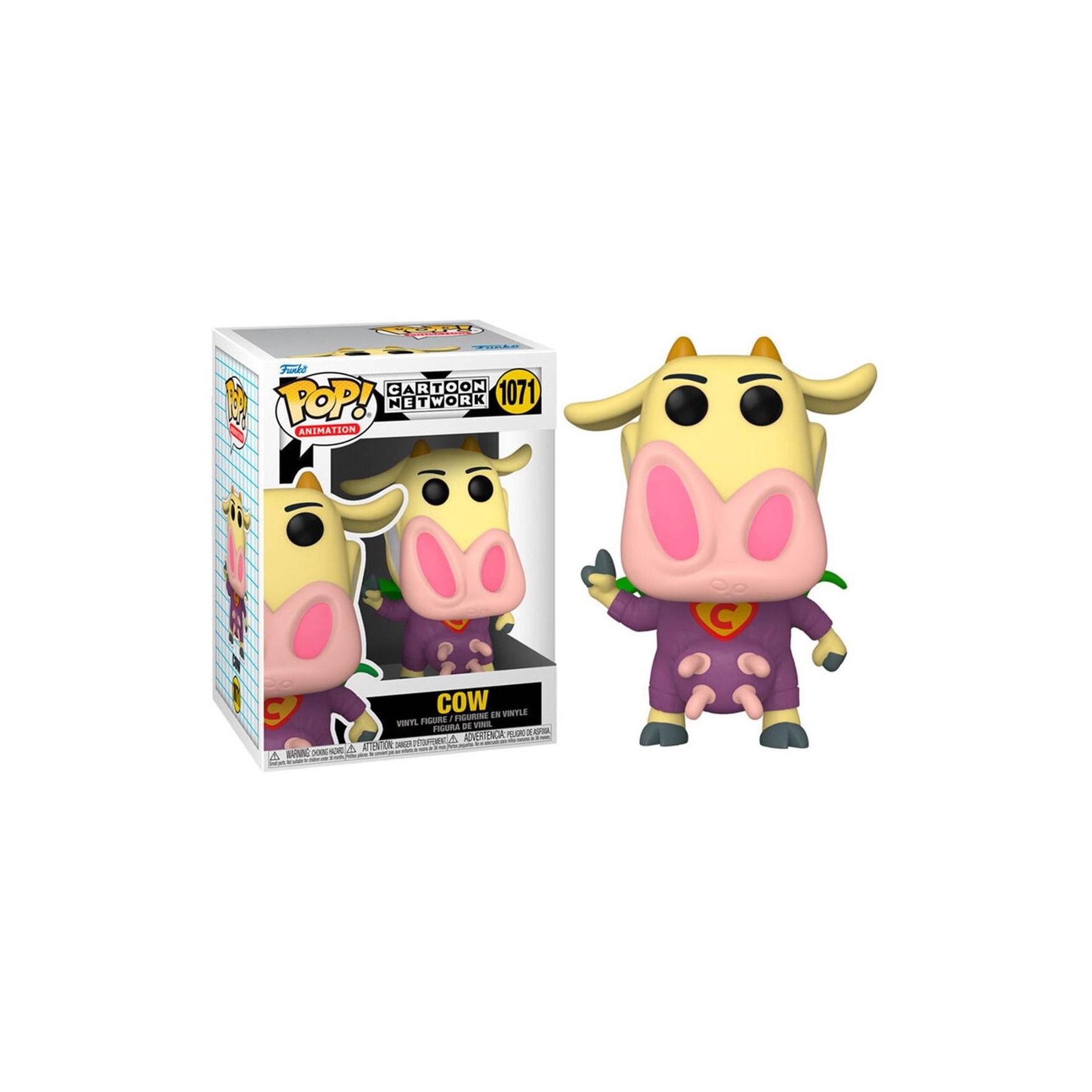 Figura Pop Cartoon Network Cow And Chicken Superhero Cow