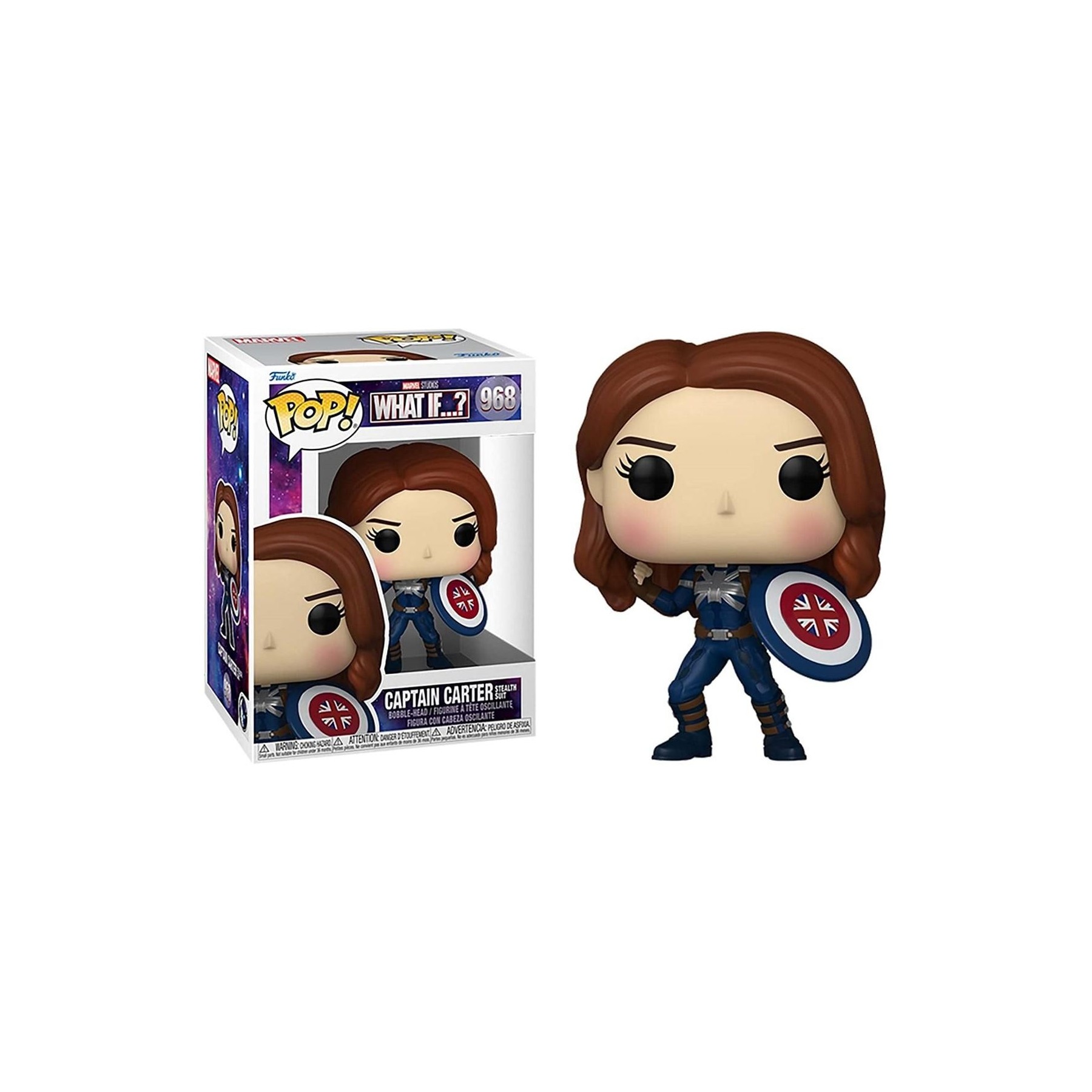 Figura Pop Marvel What If Captain Carter Stealth
