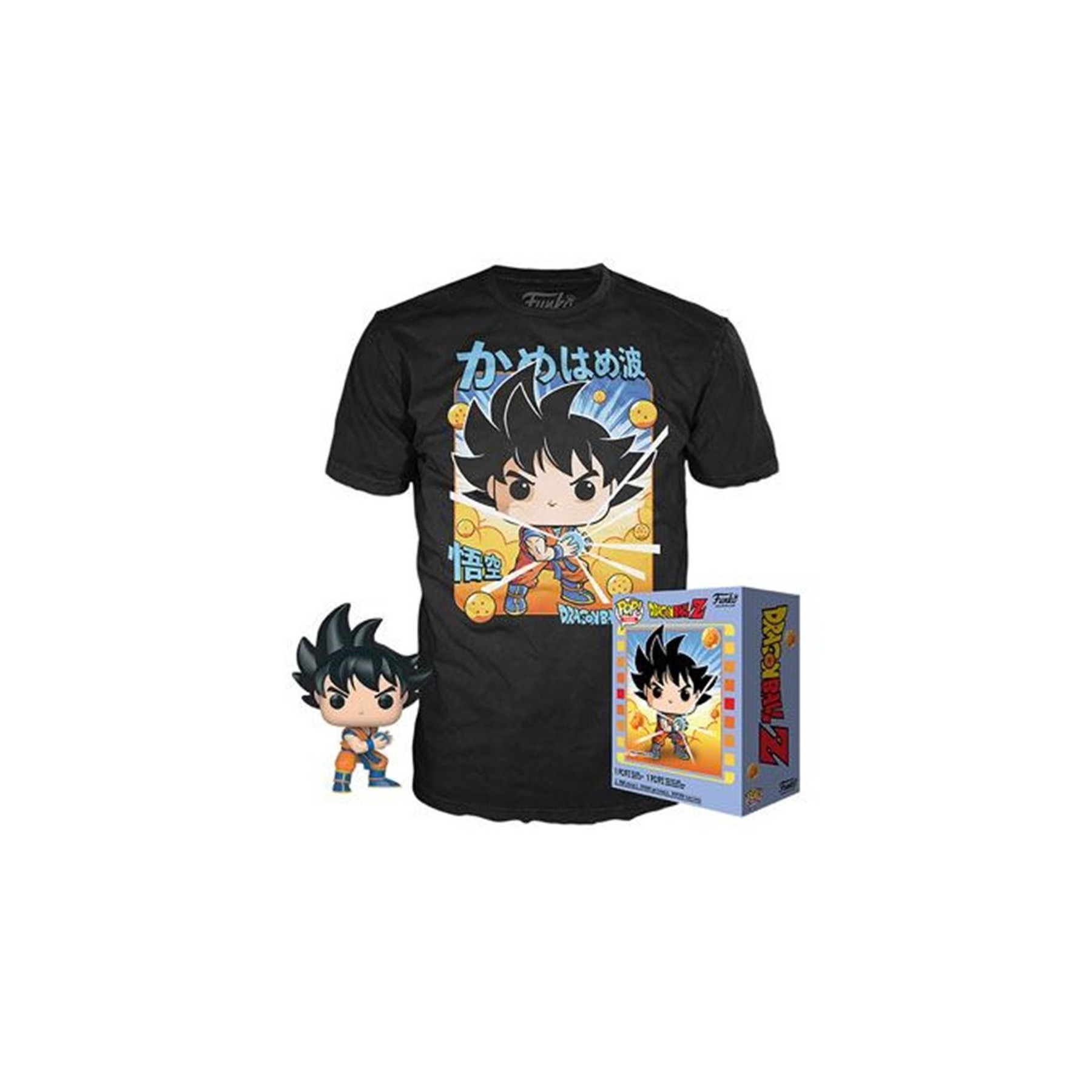 Figura Funko Pop & Tee Dragon Ball Z Goku Kamehameha + Tal