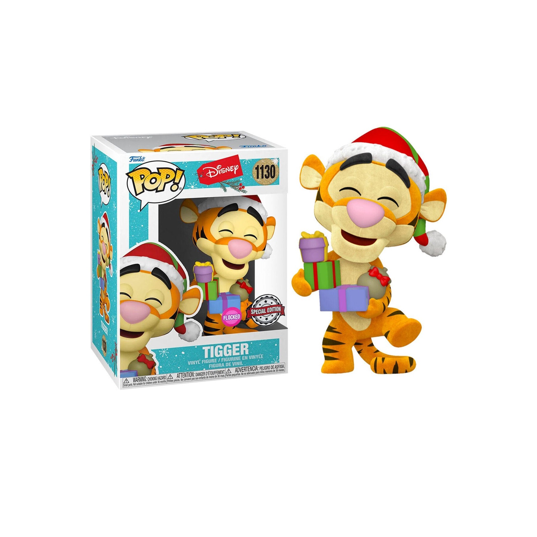 Figura Funko Pop Disney Holiday Tigger Flocked Exclusive