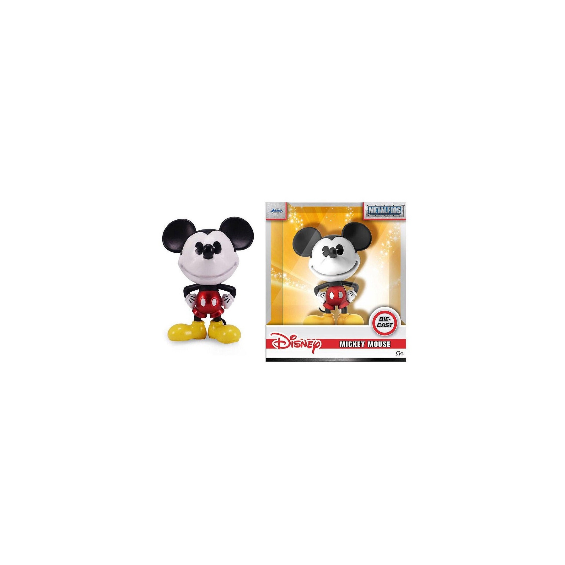 Jada- Mickey Mouse, Figura Metal Mickey 10cm, licencia ofici