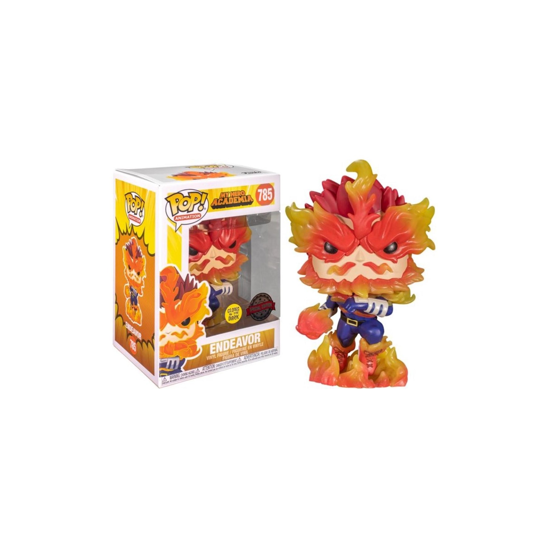 Figura Funko Pop My Hero Academia Endeavor Brillo En La Osc