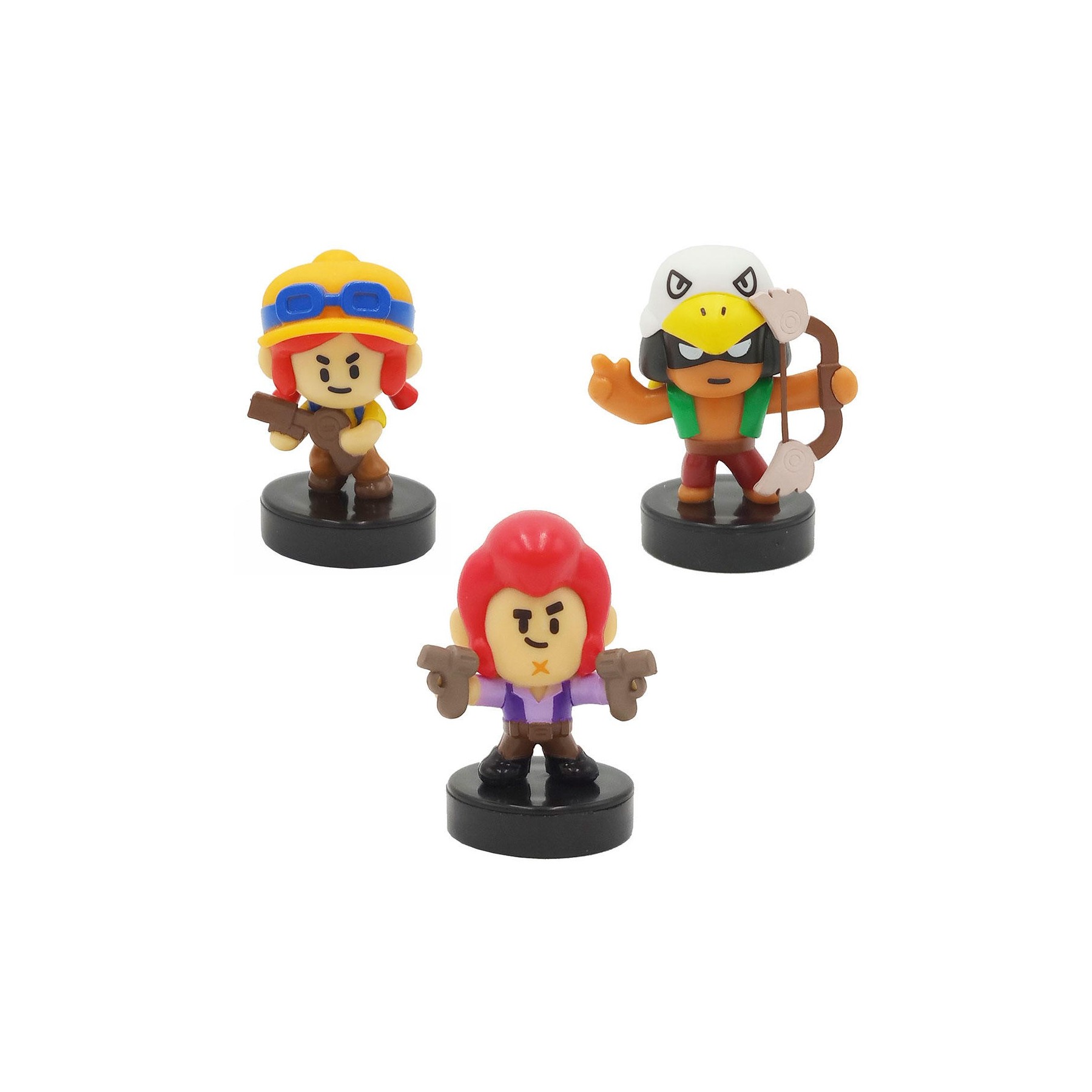 Pack 3 Figuras Con Sello Brawl Stars