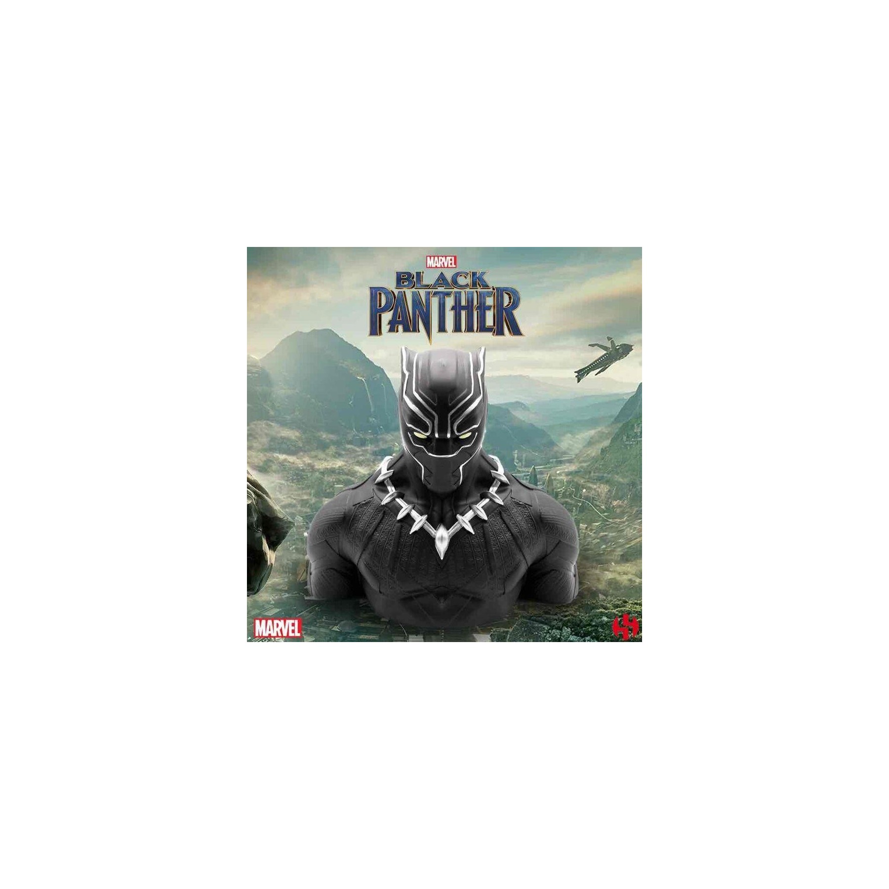 Busto Hucha Black Panther Wakanda Deluxe Marvel Comics 20Cm