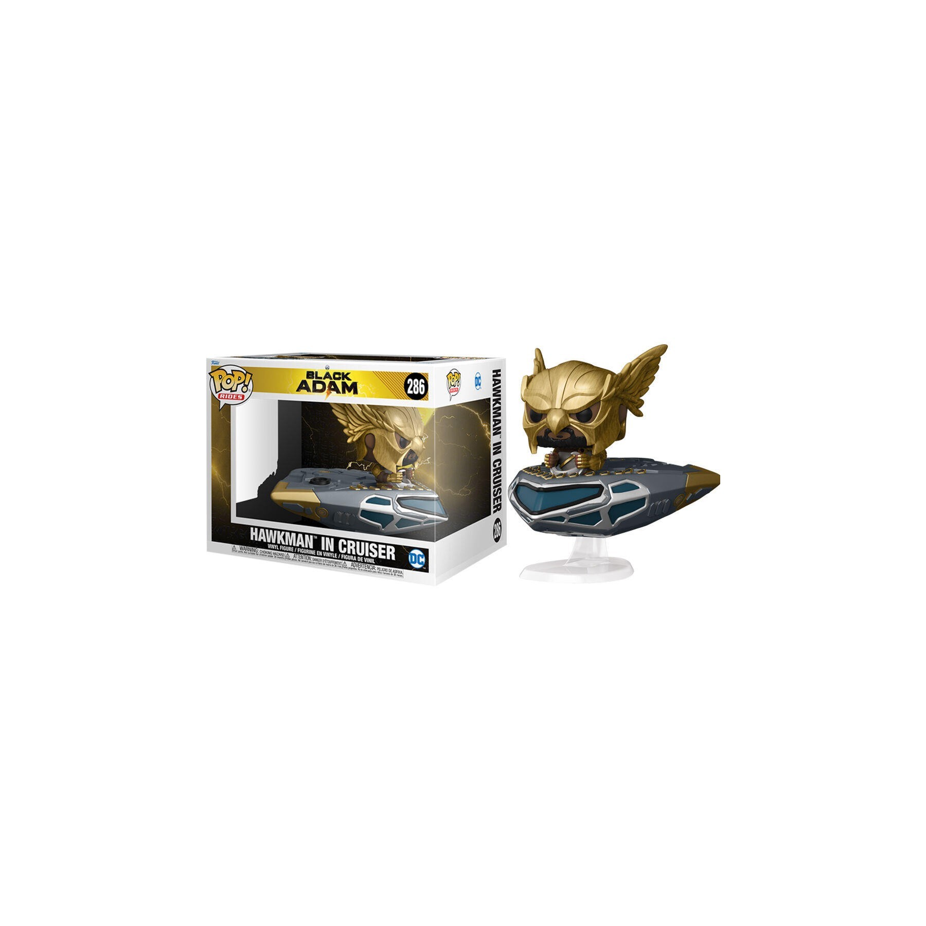 Figura Pop Dc Comics Black Adam Hawkman In Cruiser
