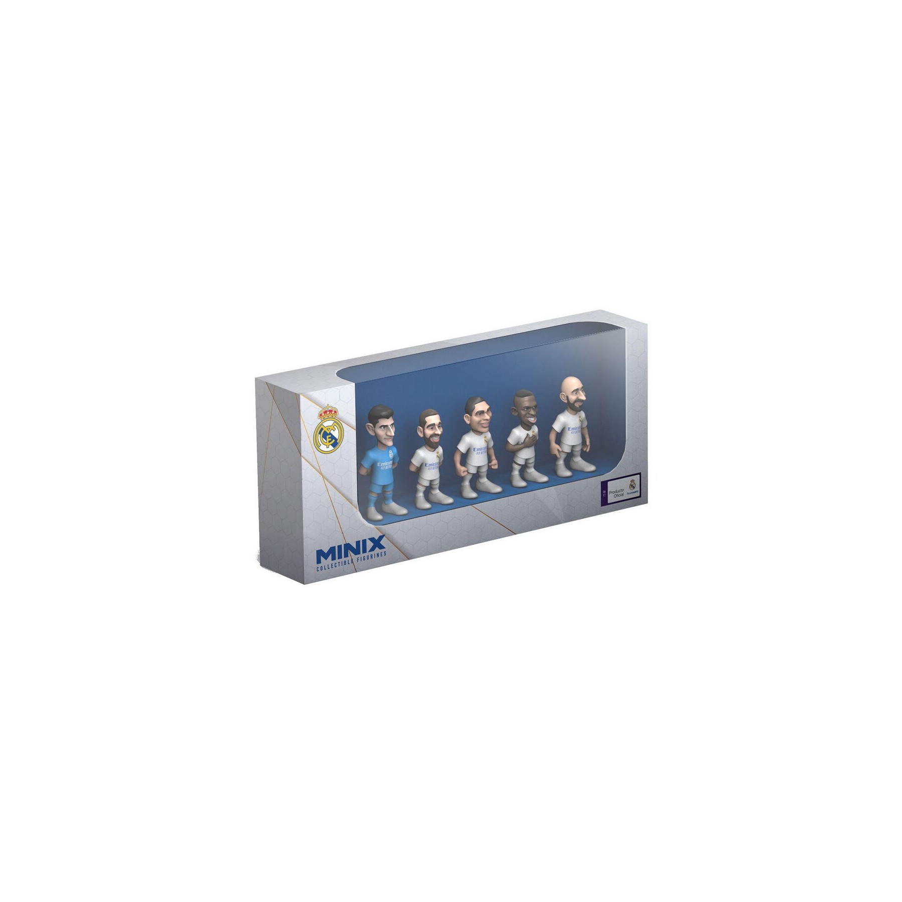 Blister 5 Figuras Minix Real Madrid 7Cm