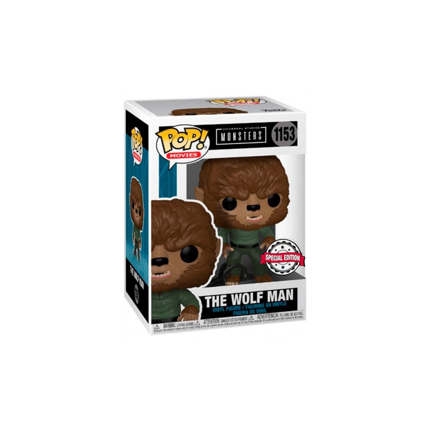 Figura Funko Pop Universal Monsters The Wolf Man Exclusive