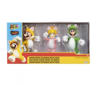 Blister 3 Figuras Super Mario Bros 10Cm