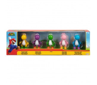 Blister 5 Figuras Yoshi Super Mario Bros 6,5Cm
