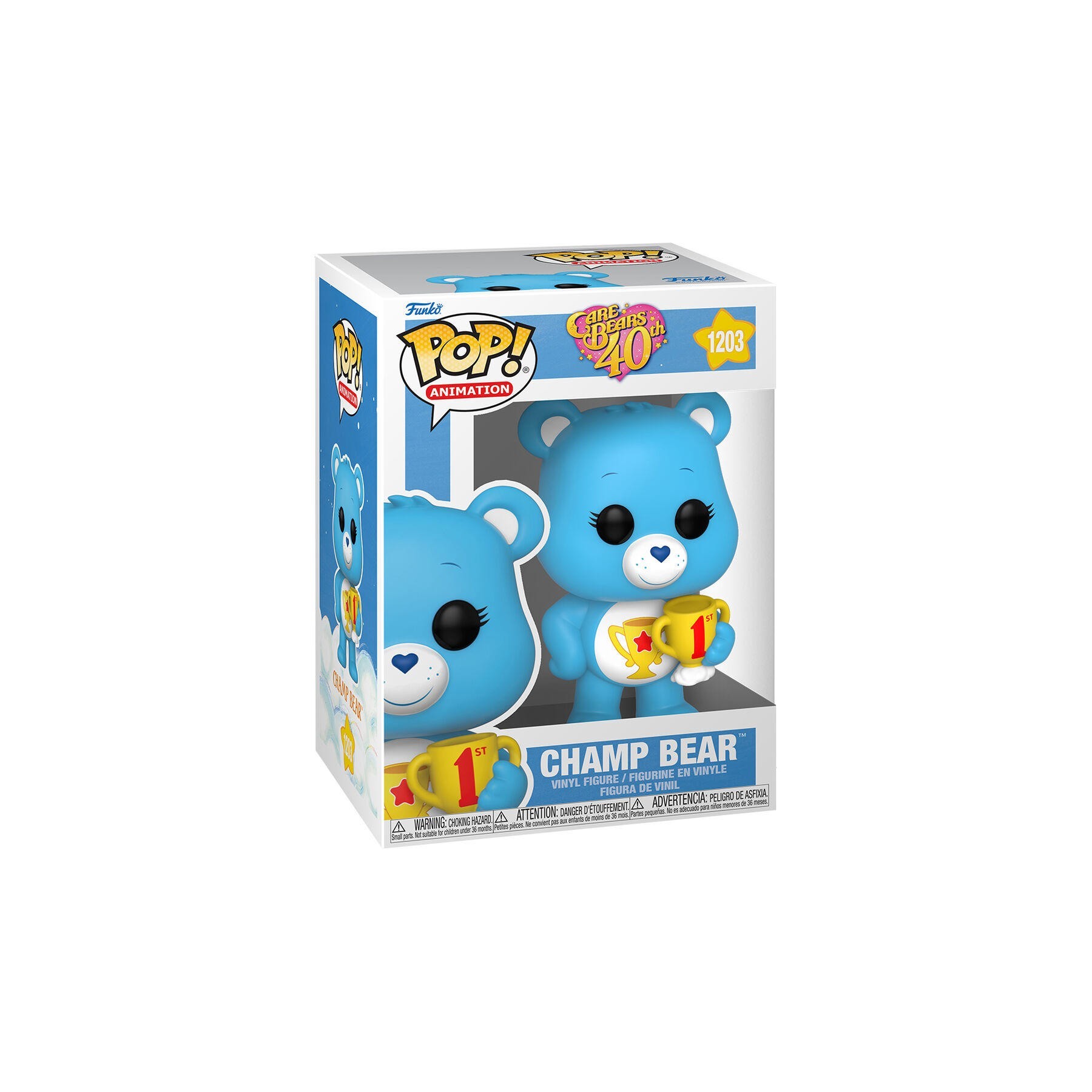 Figura Pop Care Bears 40Th Anniversary Champ Bear