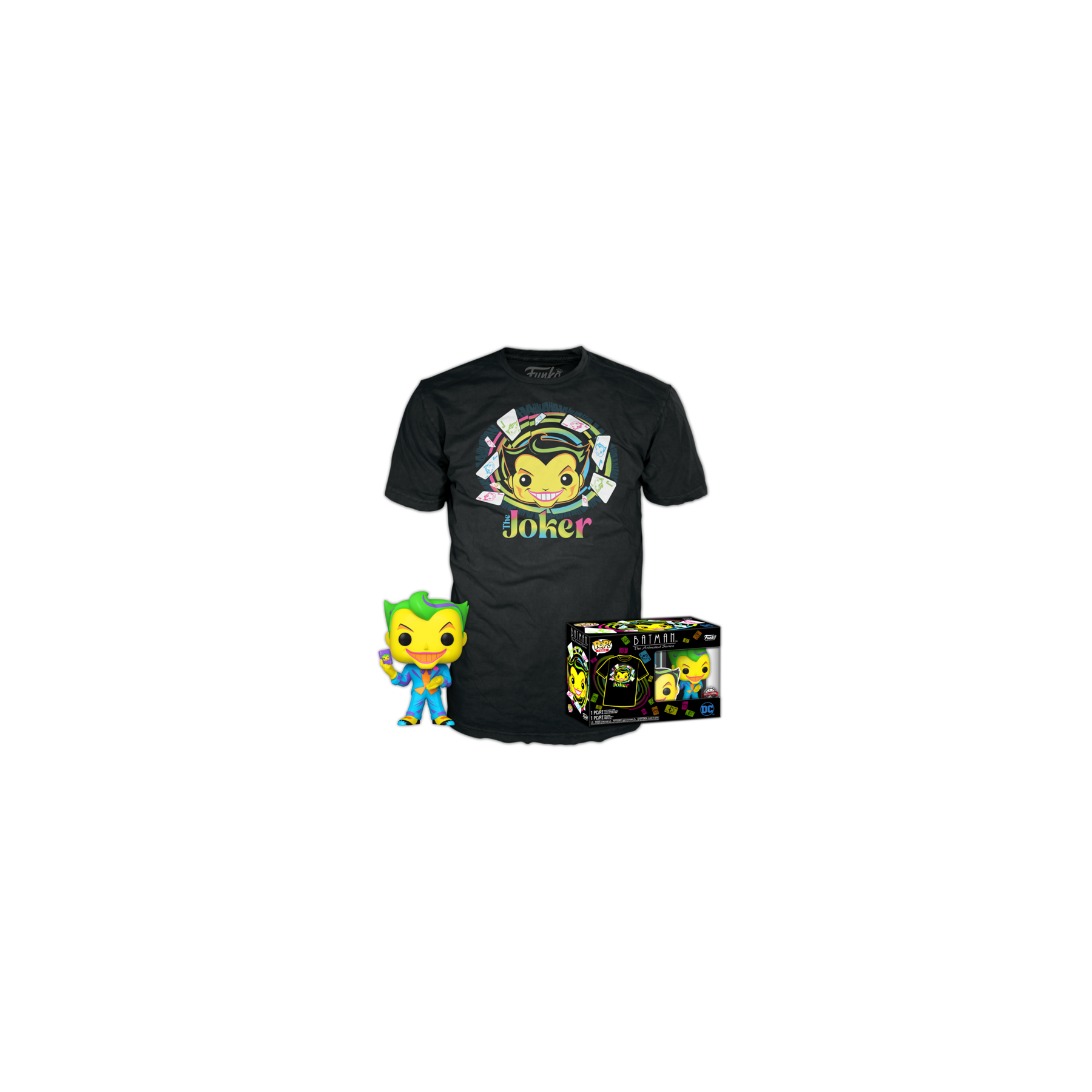 Set Figura Pop & Tee Dc Comics Batman Joker Exclusive