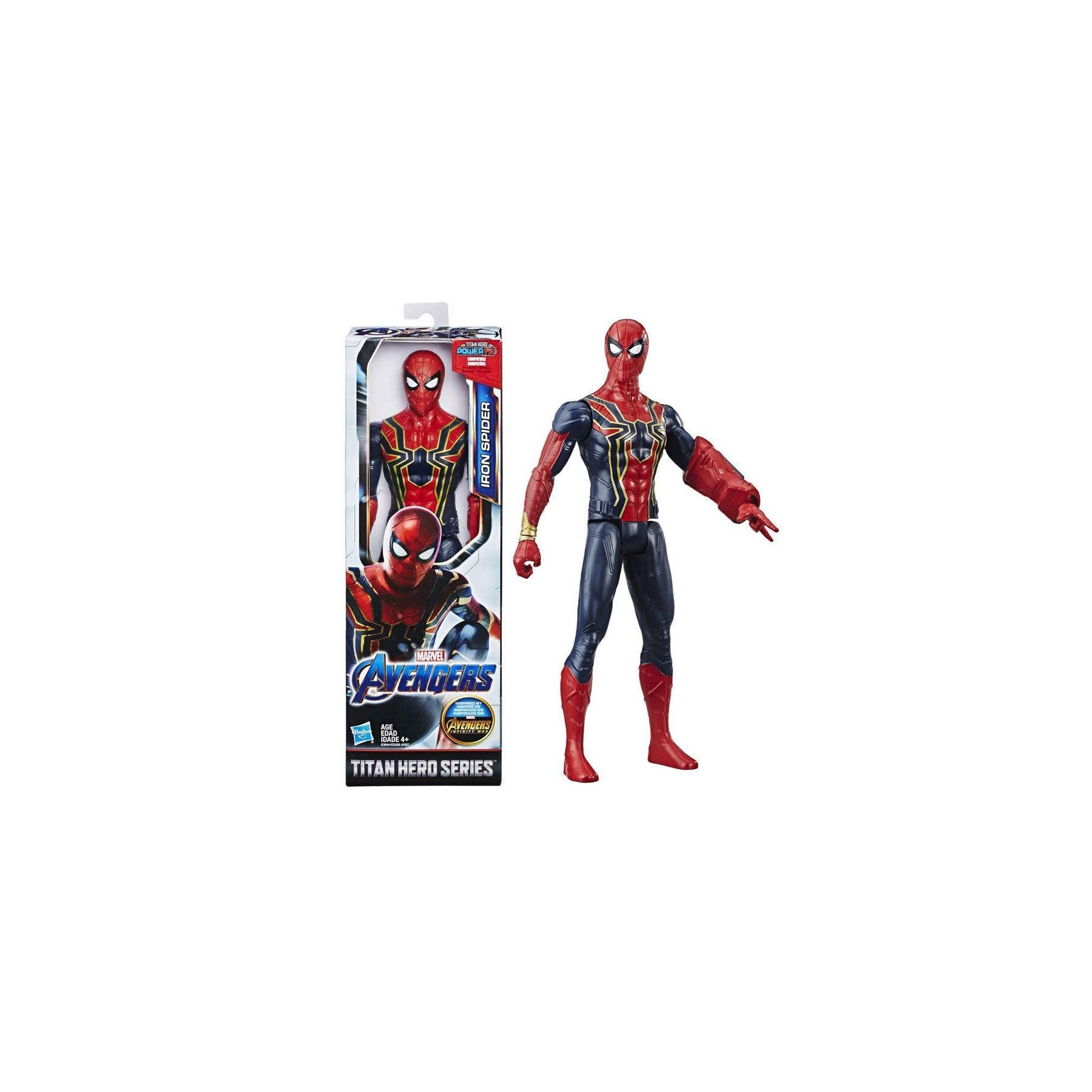 Figura Titan Hero Iron Spider Vengadores Avengers Marvel 30C