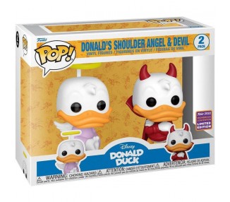 Blister 2 Figuras Pop Disney Donald Duck - Donald Angel & De